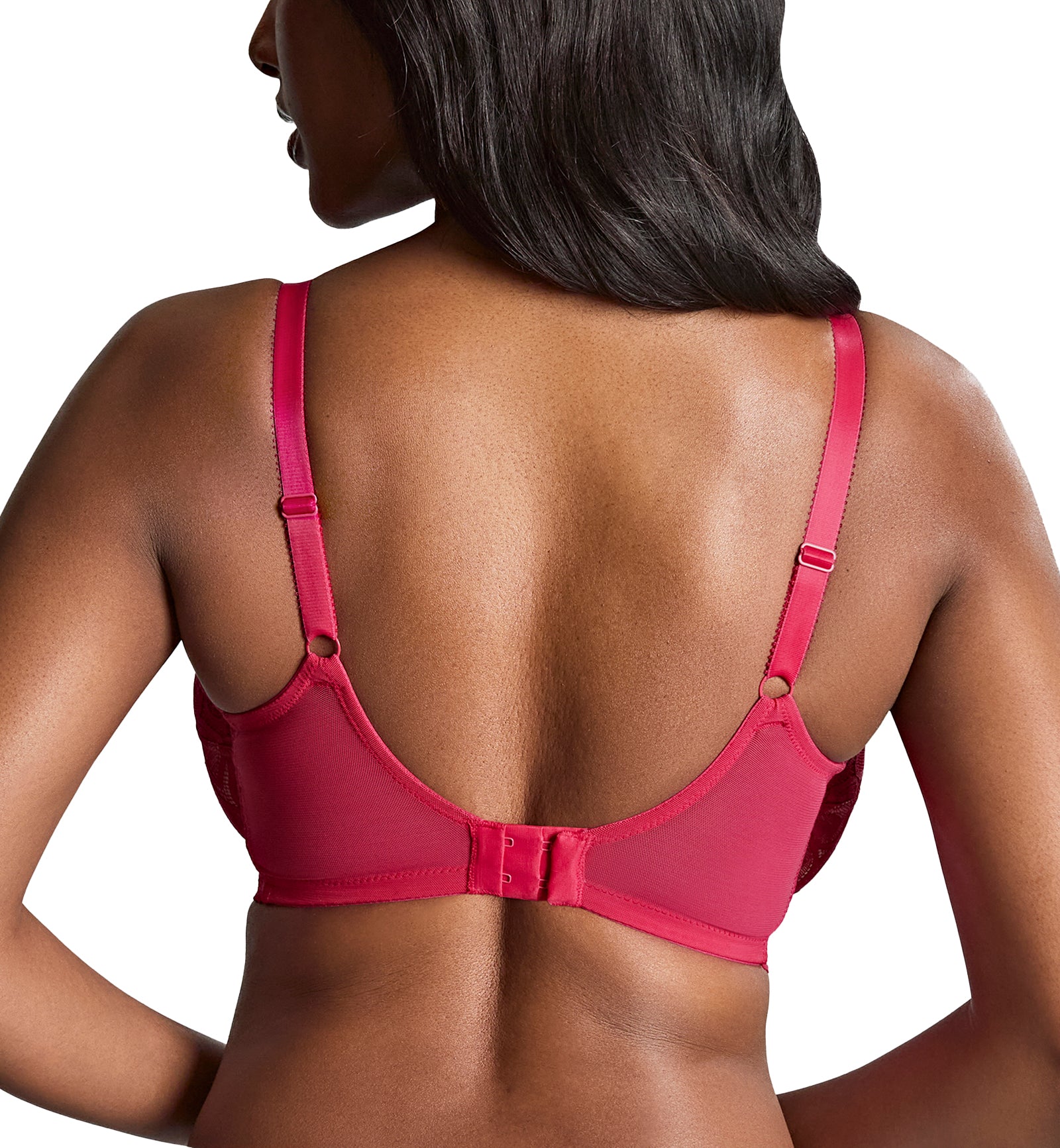 Panache Allure Stretch Lace Full Cup Underwire Bra (10765),30F,Raspberry - Raspberry,30F