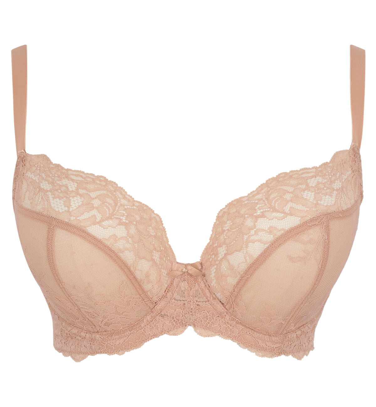 Panache Ana Lace Plunge Underwire Bra (9396),28F,Honey - Honey,28F