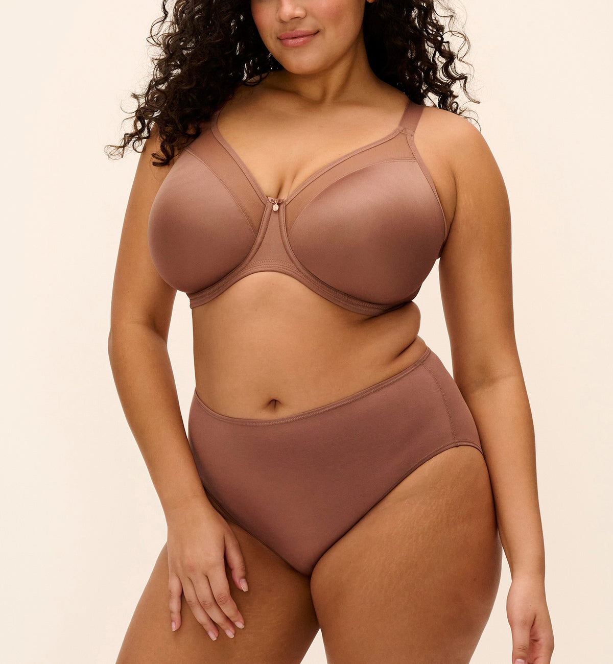 Elomi Smooth Unlined Underwire Molded Bra (4301),32GG,Clove - Clove,32GG