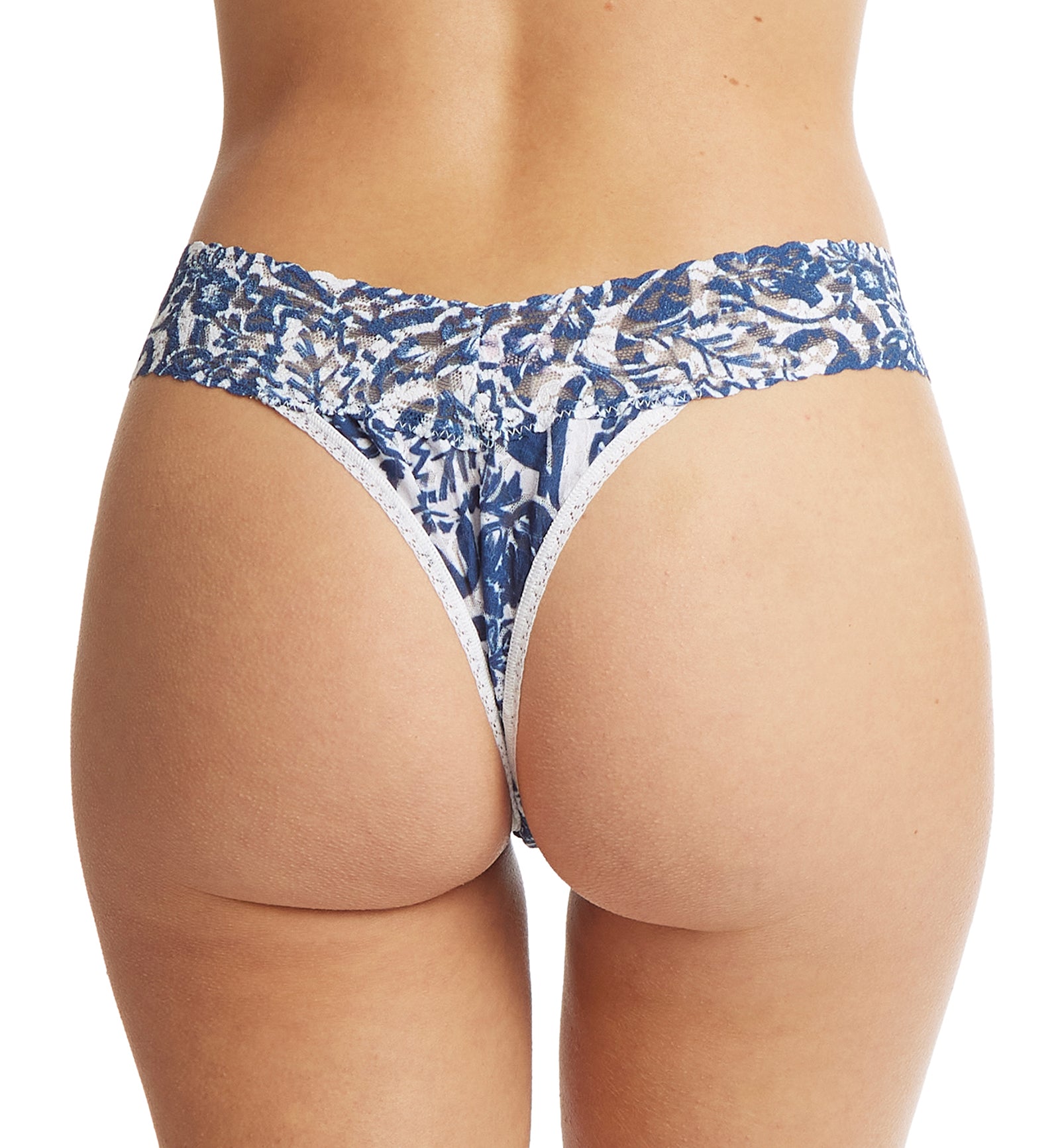 Hanky Panky Signature Lace Printed Original Rise Thong (PR4811P),Sketchbook Floral - Sketchbook Floral,One Size