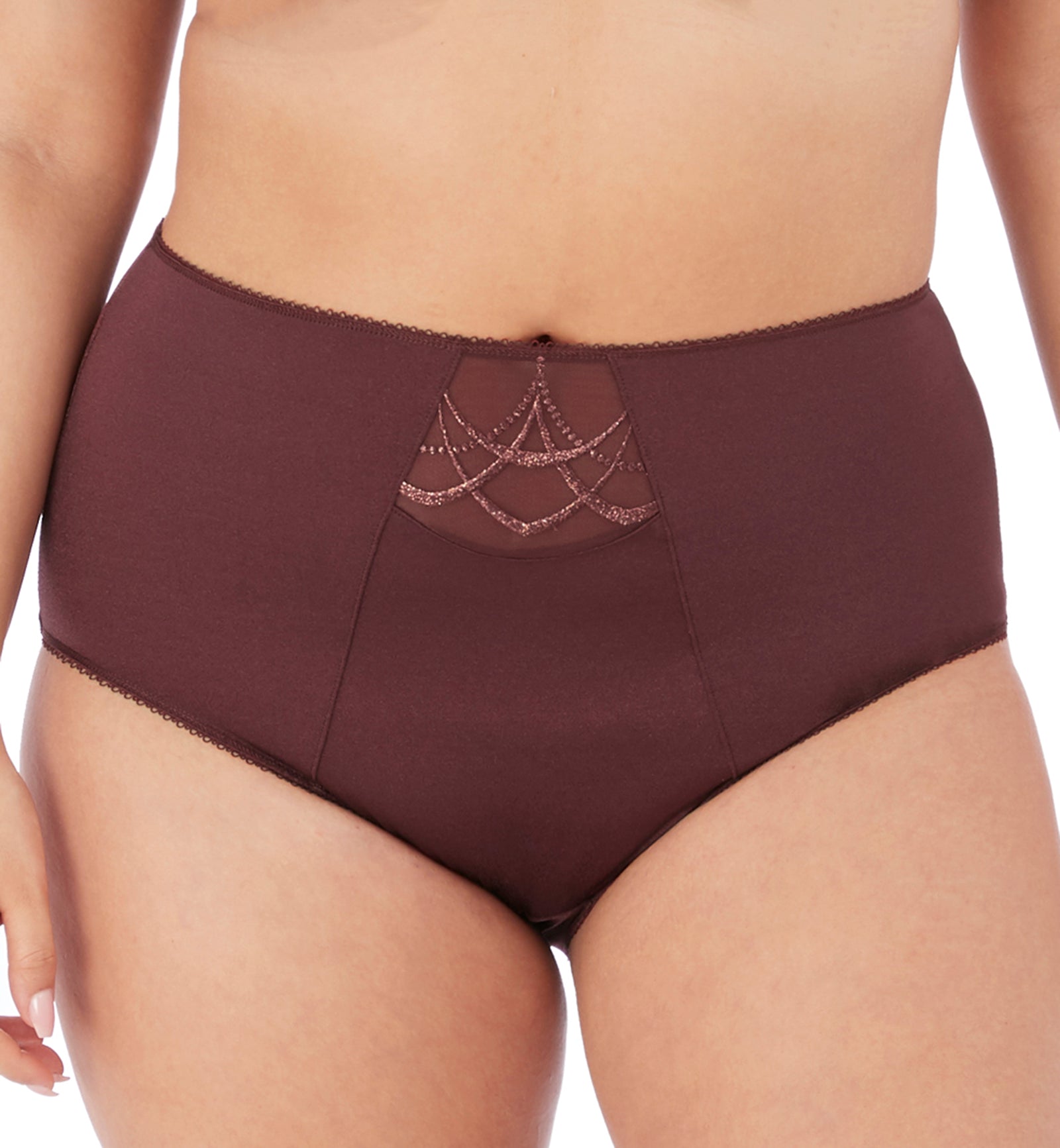 Elomi Cate Full Panty Brief (4036),Large,Raisin - Raisin,Large