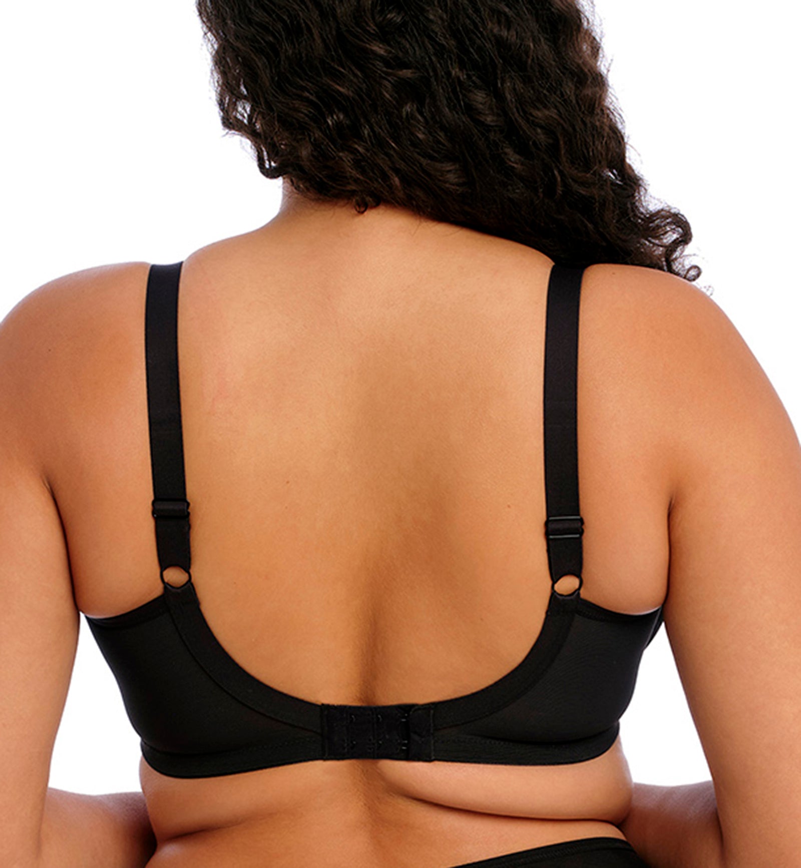 Elomi Kendra Plunge Underwire Bra (301602),32GG,Black - Black,32GG