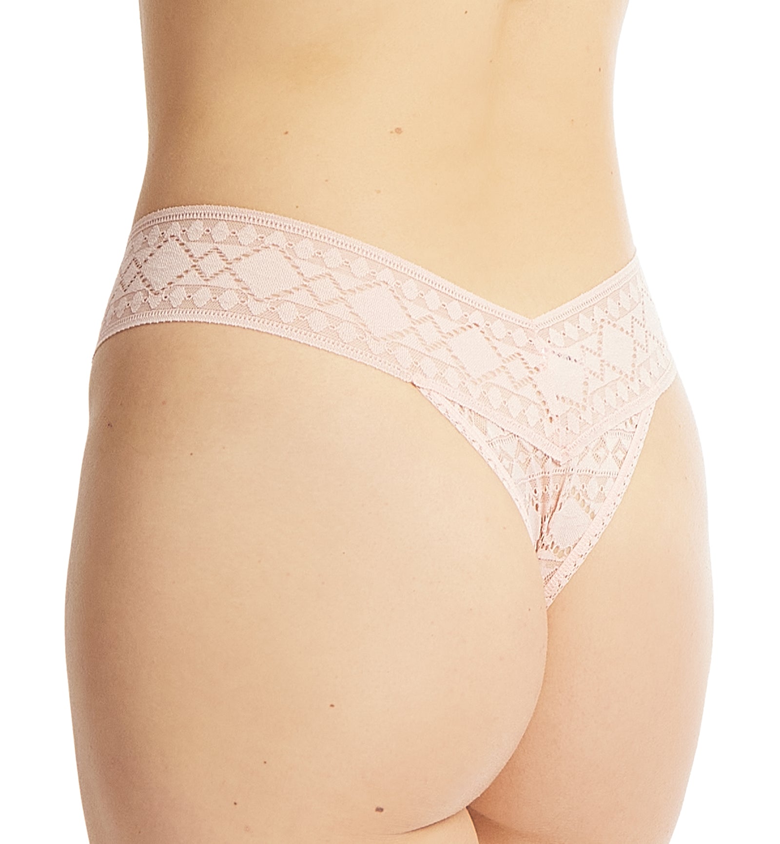 Hanky Panky Gem Lace Original Rise Thong (491182),Sweet Chamomile - Sweet Chamomile,One Size