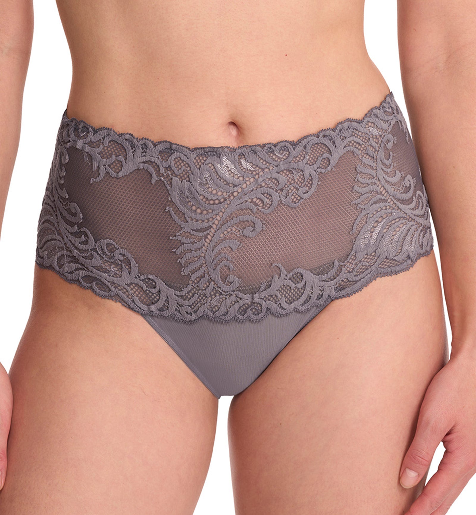 Natori Feathers Brief Panty (756023),Small,Nickel - Nickel,Small