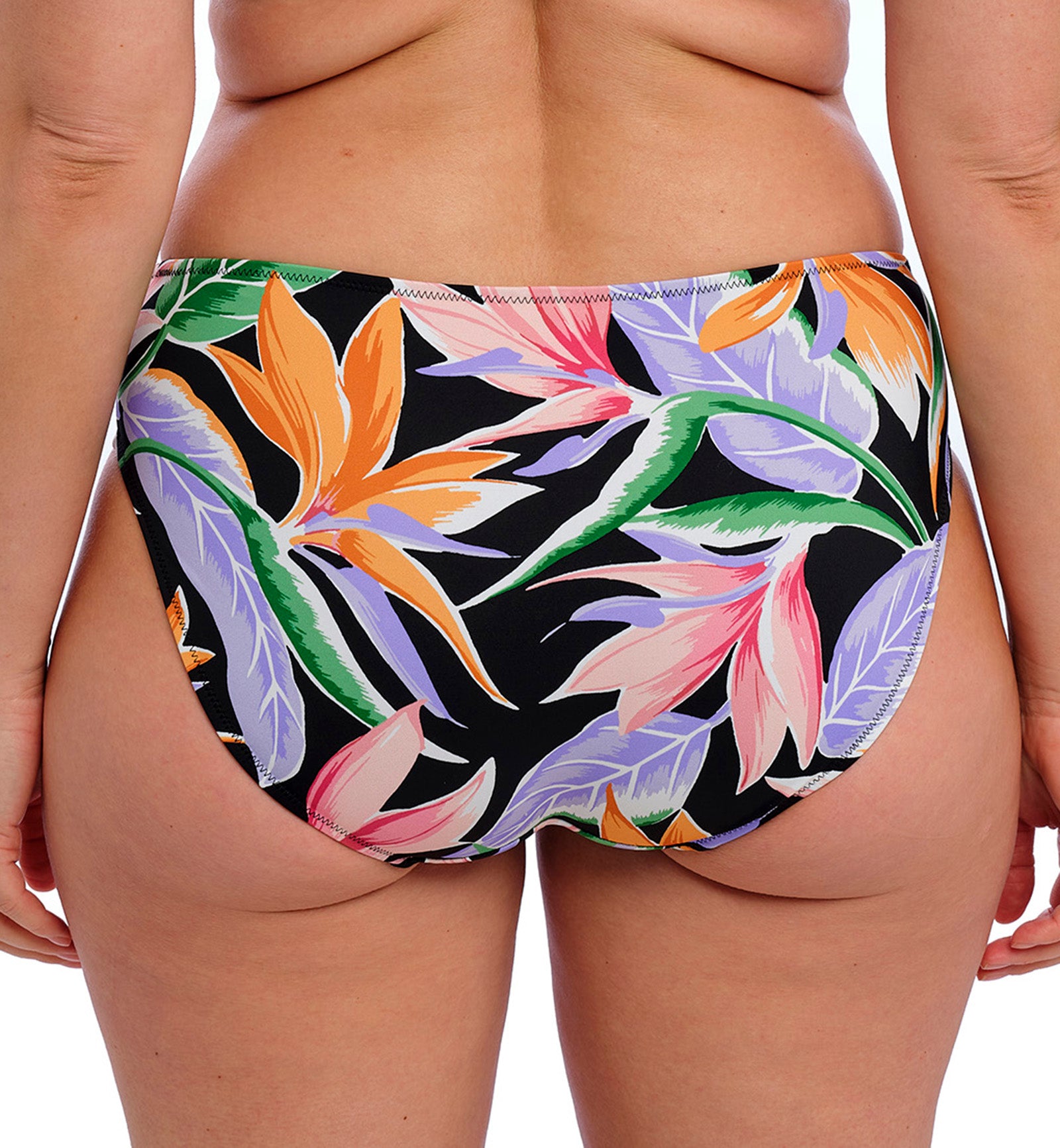 Fantasie Mykonos Cove Mid Rise Bikini Brief (505972),XS,Black - Black,XS