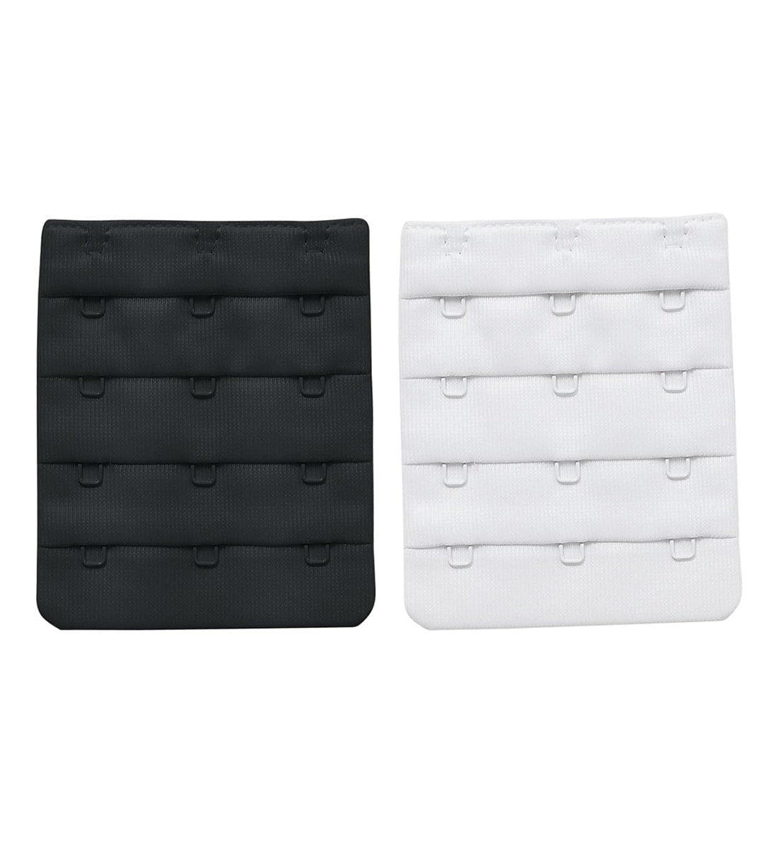 Leonisa 2-pack 3 Hook Extender (4049X2),4 Hook,Black/White - Black/White,4 Hook