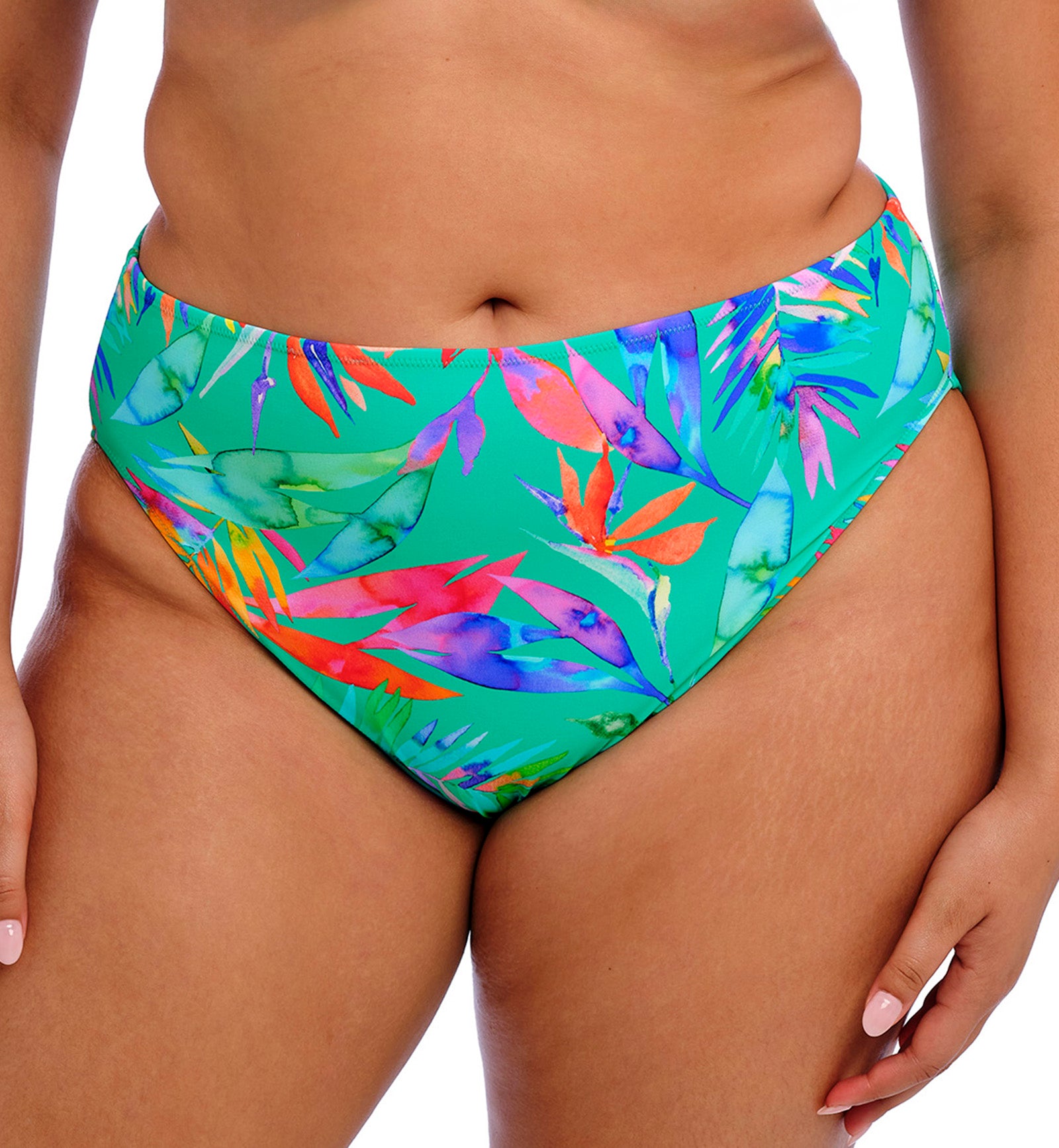 Elomi Toyama Tides Mid Rise Swim Brief (ES802272),UK 12,Jade - Jade,UK 12