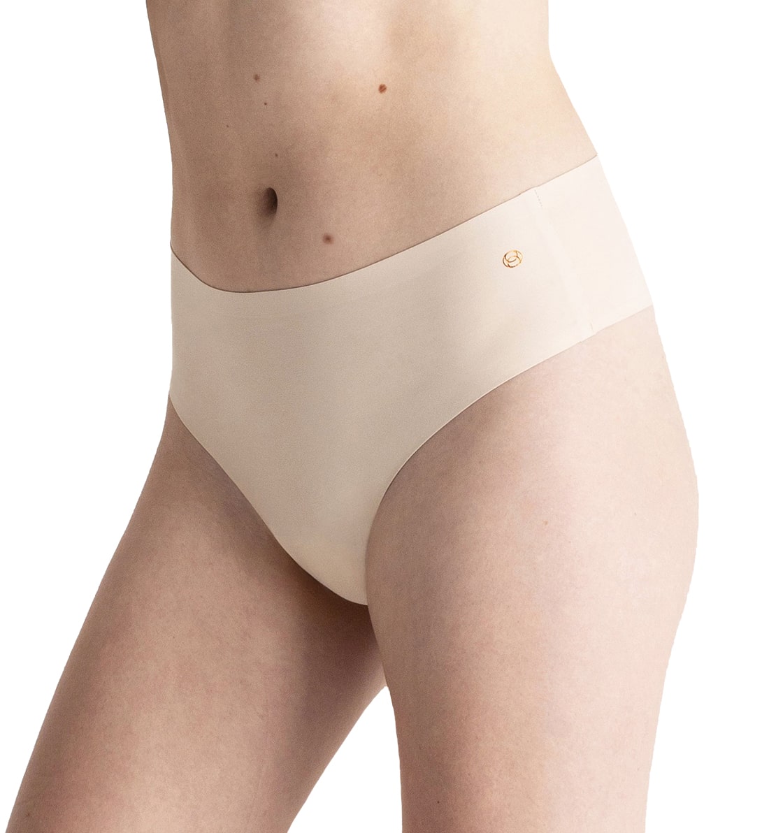 Evelyn & Bobbie High-Waisted Thong (1703),US 0-14,Shell - Shell,US 0 - 14