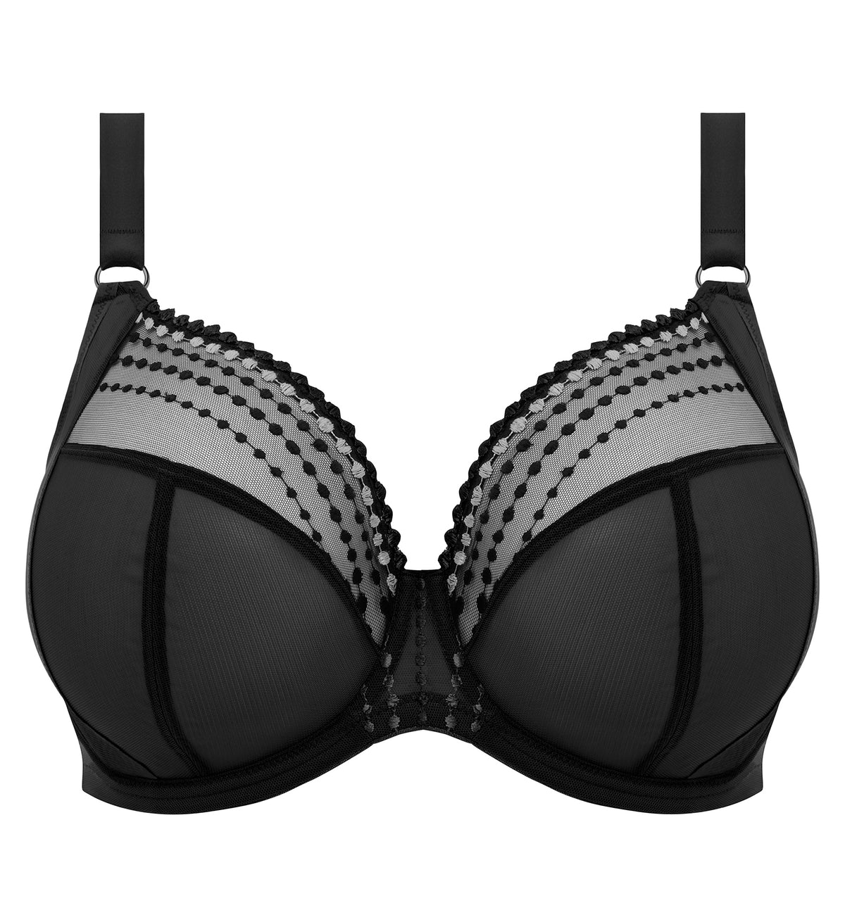 Elomi Matilda Banded Plunge Underwire Bra (8900),32G,Black - Black,32G