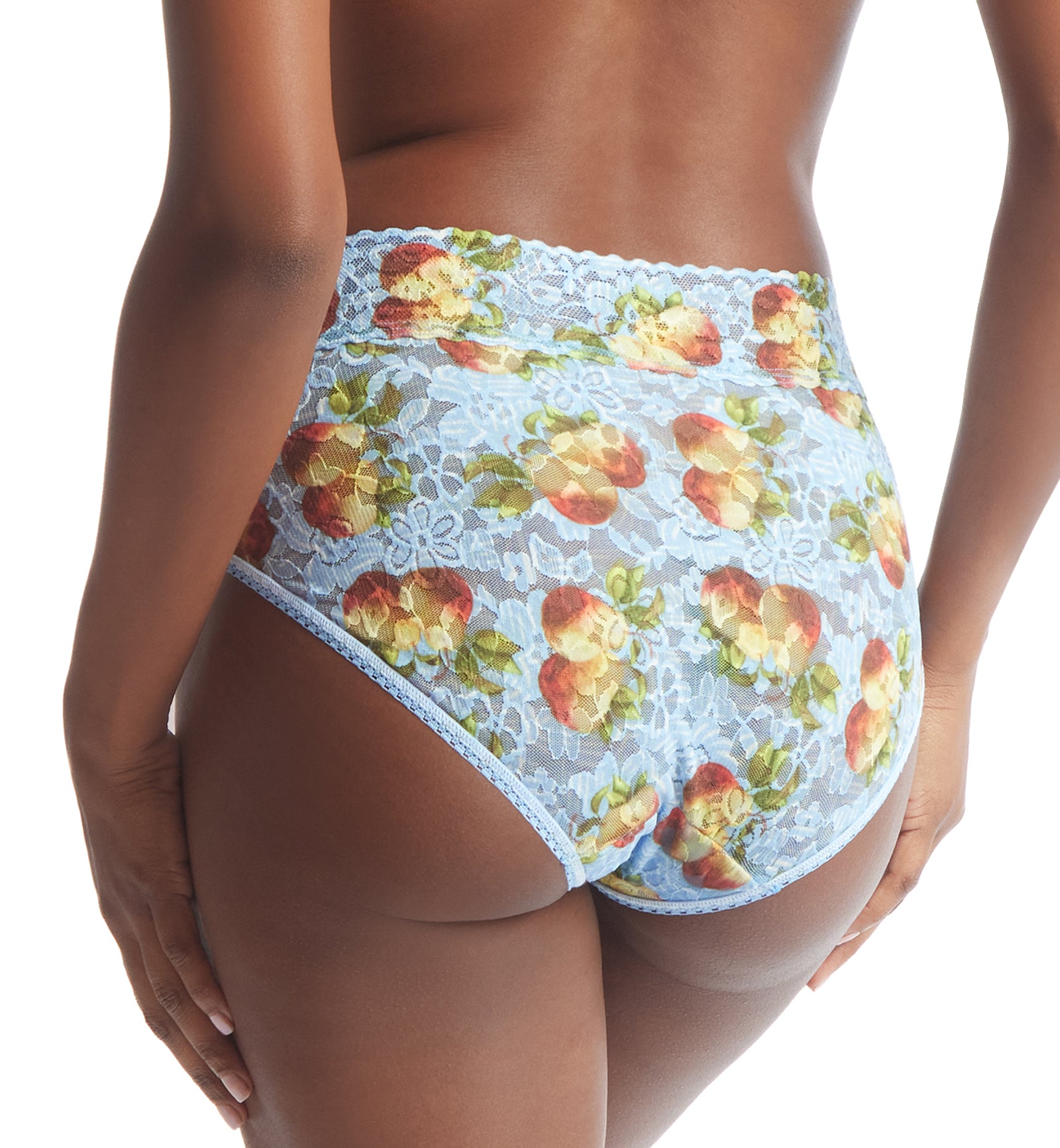 Hanky Panky Daily Lace Printed French Brief (PR772461P),Small,Fresh Start - Fresh Start,Small