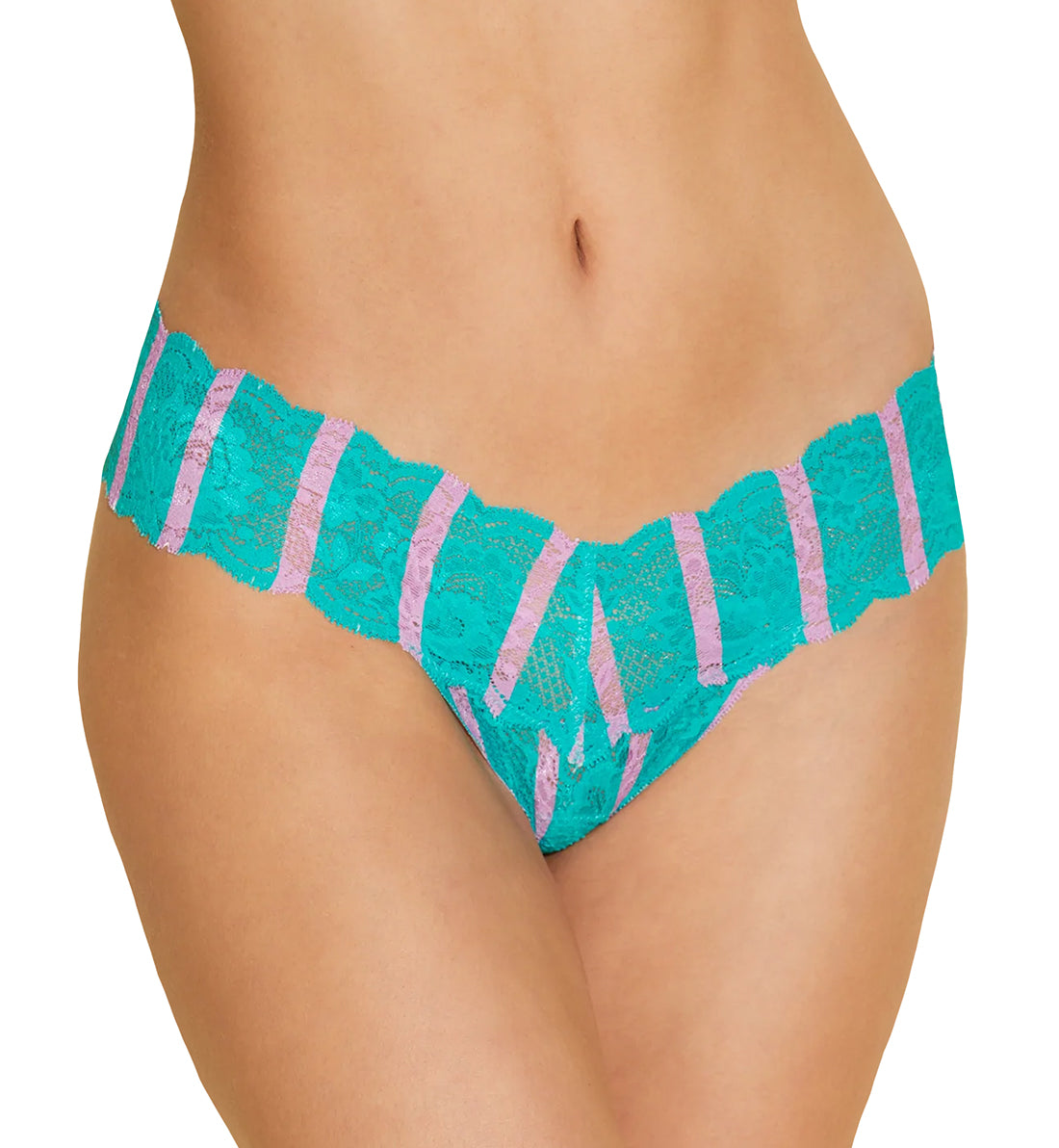 Cosabella Never Say Never Printed Cutie Thong (NEVEP0321),Andaman Stripe - Andaman Stripe,One Size