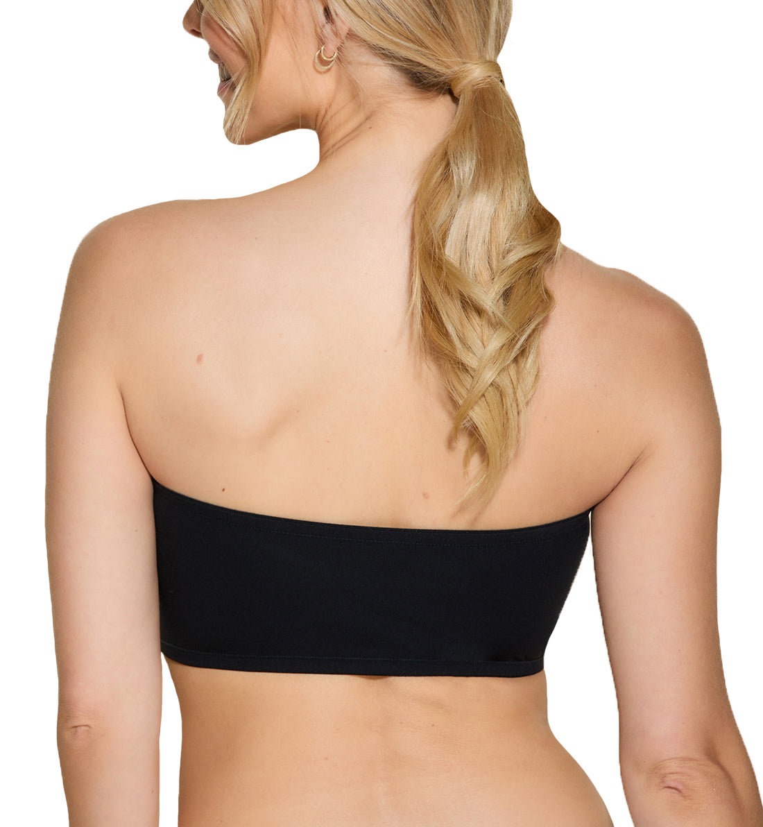 Cosabella Free Cut Micro Curvy Bandeau Bra (FRECM1113),XS,Black - Black,XS