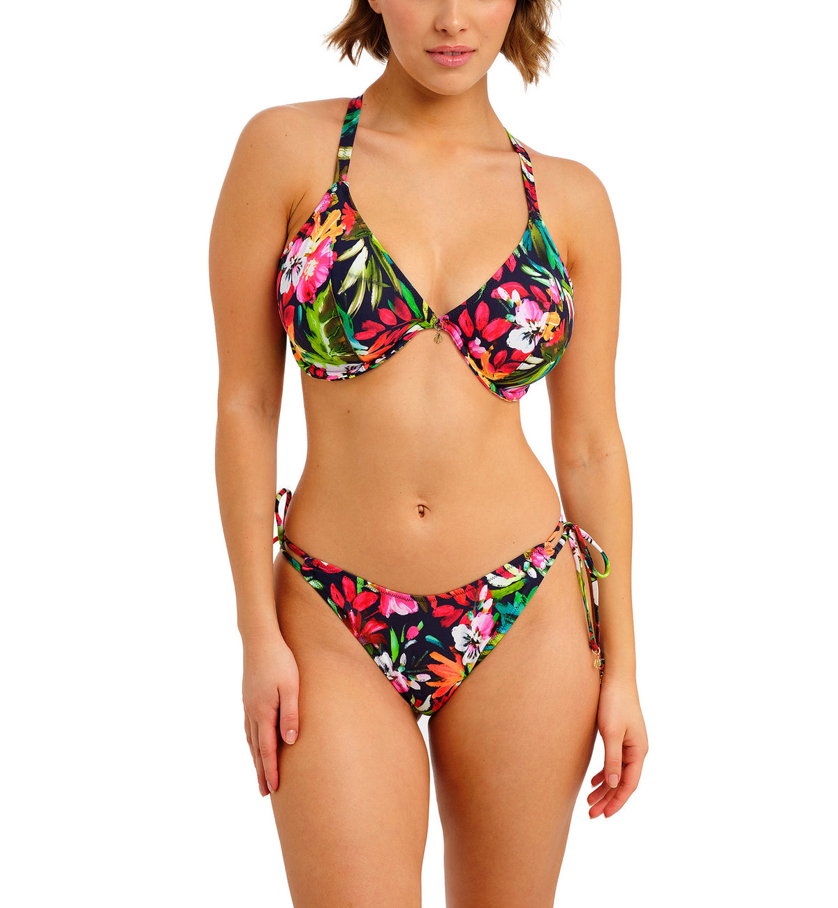 Freya Kailua Shores Plunge Underwire Bikini Top (207927),30D,Midnight - Midnight,30D