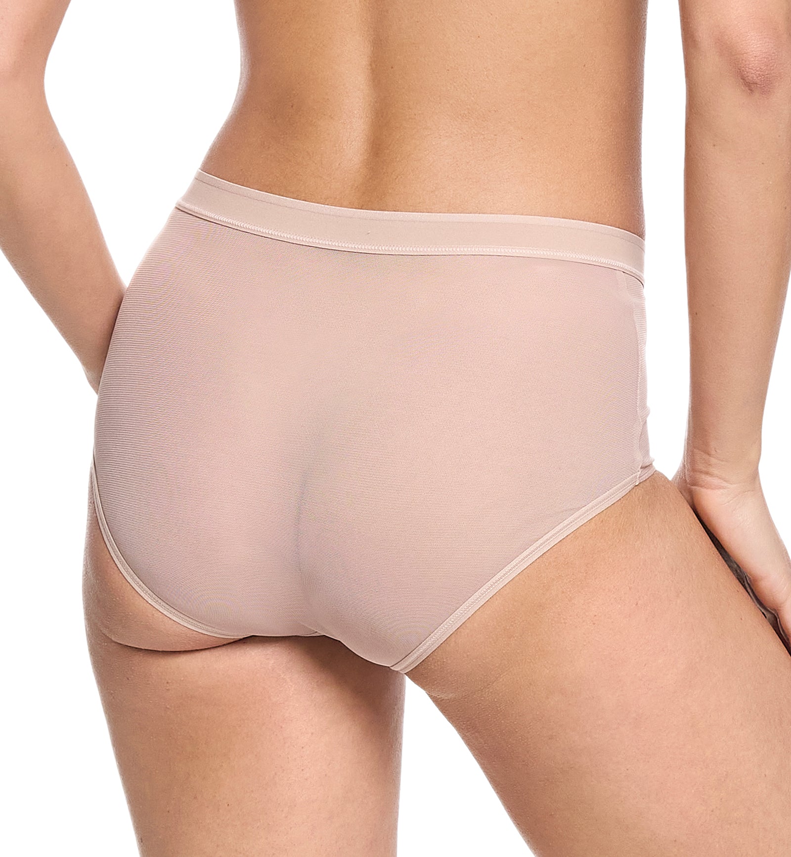 Hanky Panky Mesh Boyshort (7M1274),XS,Chai - Chai,XS