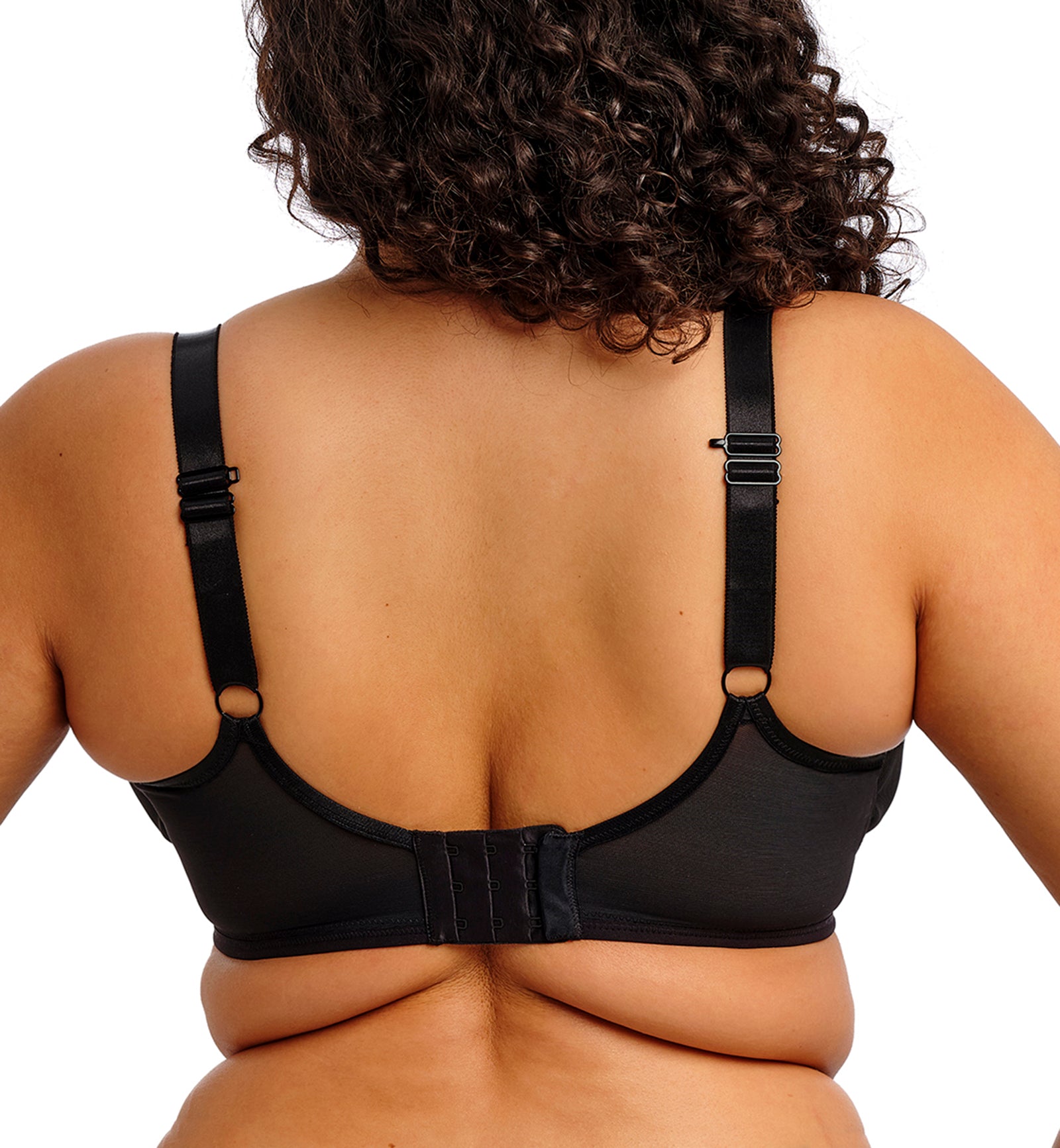 Elomi Reja Underwire Plunge Bra (303102),32GG,Black - Black,32GG