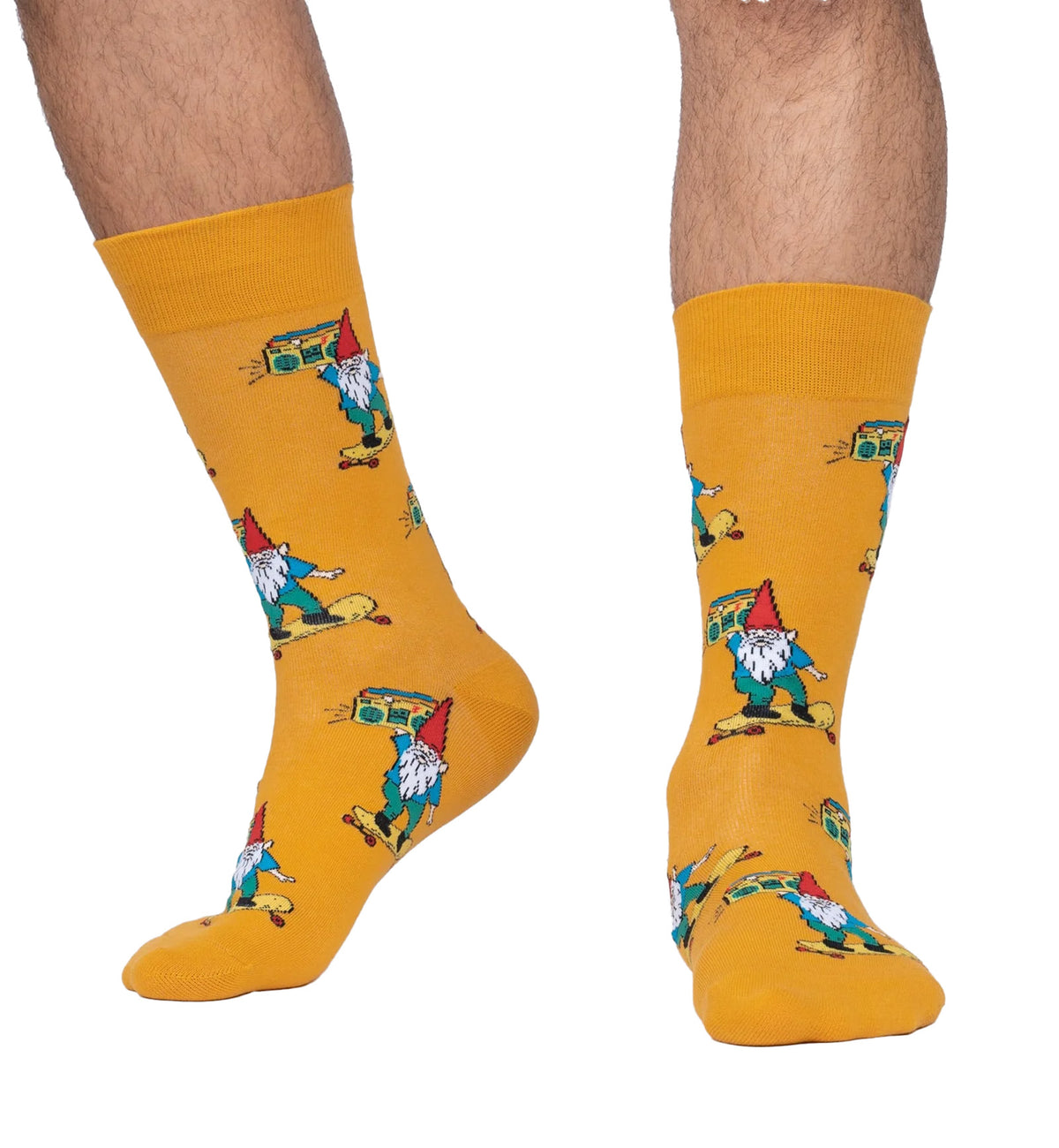 SOCK it to me Men's Crew Socks (mef0488),Gnarly Gnome - Gnarly Gnome,One Size