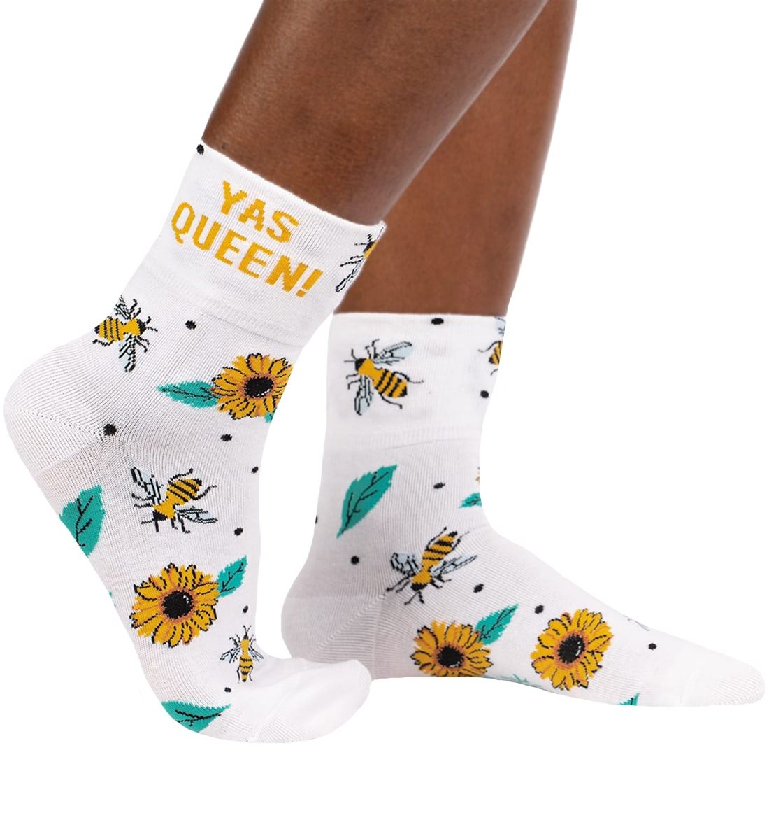 SOCK it to me 2-Way Turn Cuff Crew Socks (q0008),Yas Queen - Yas Queen,One Size
