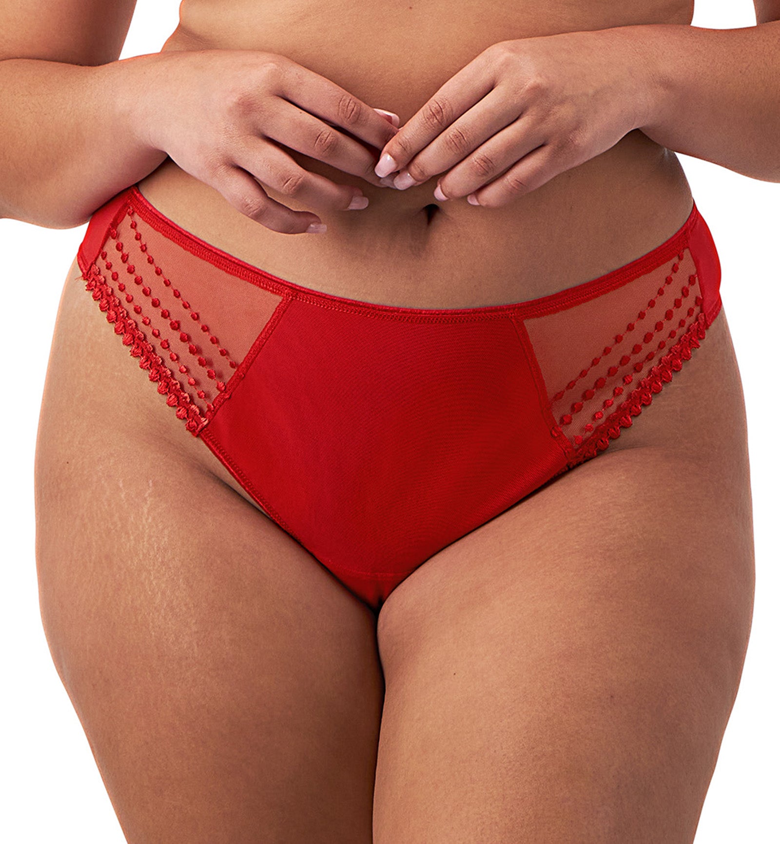 Elomi Matilda Thong (8907),Small,Haute Red - Haute Red,Small