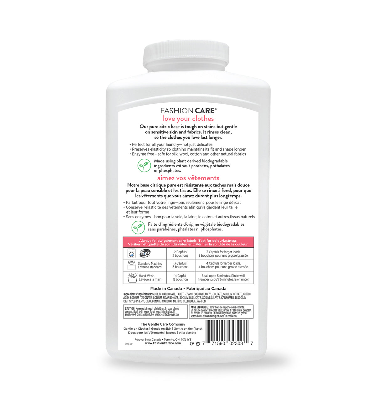 Fashion Care Gentle Washing Powder 35 oz. (12303)