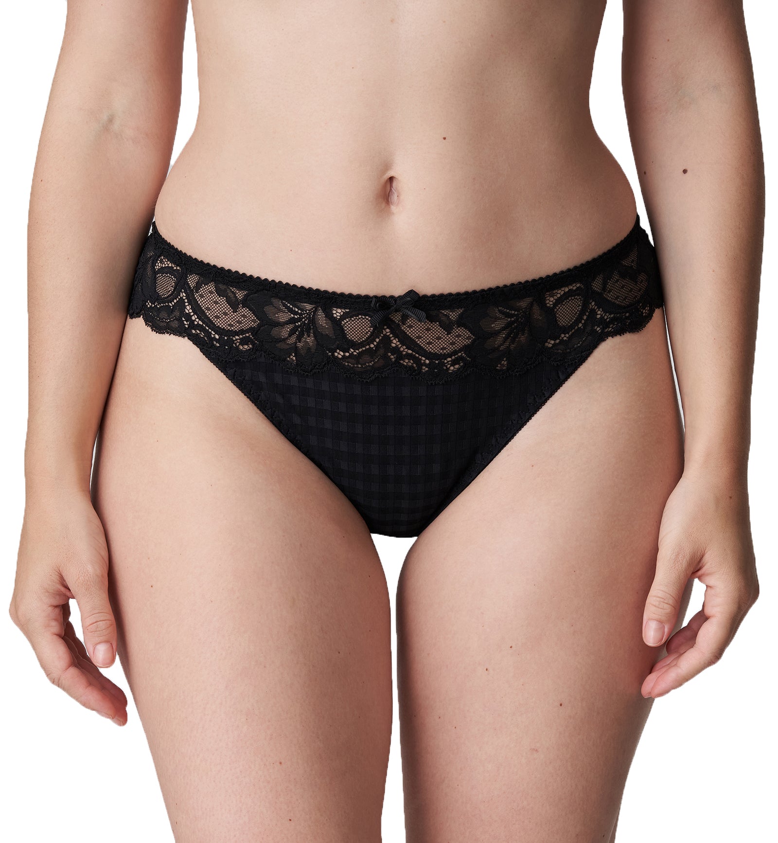 PrimaDonna Madison Matching Thong (0662125),Small,Black - Black,Small