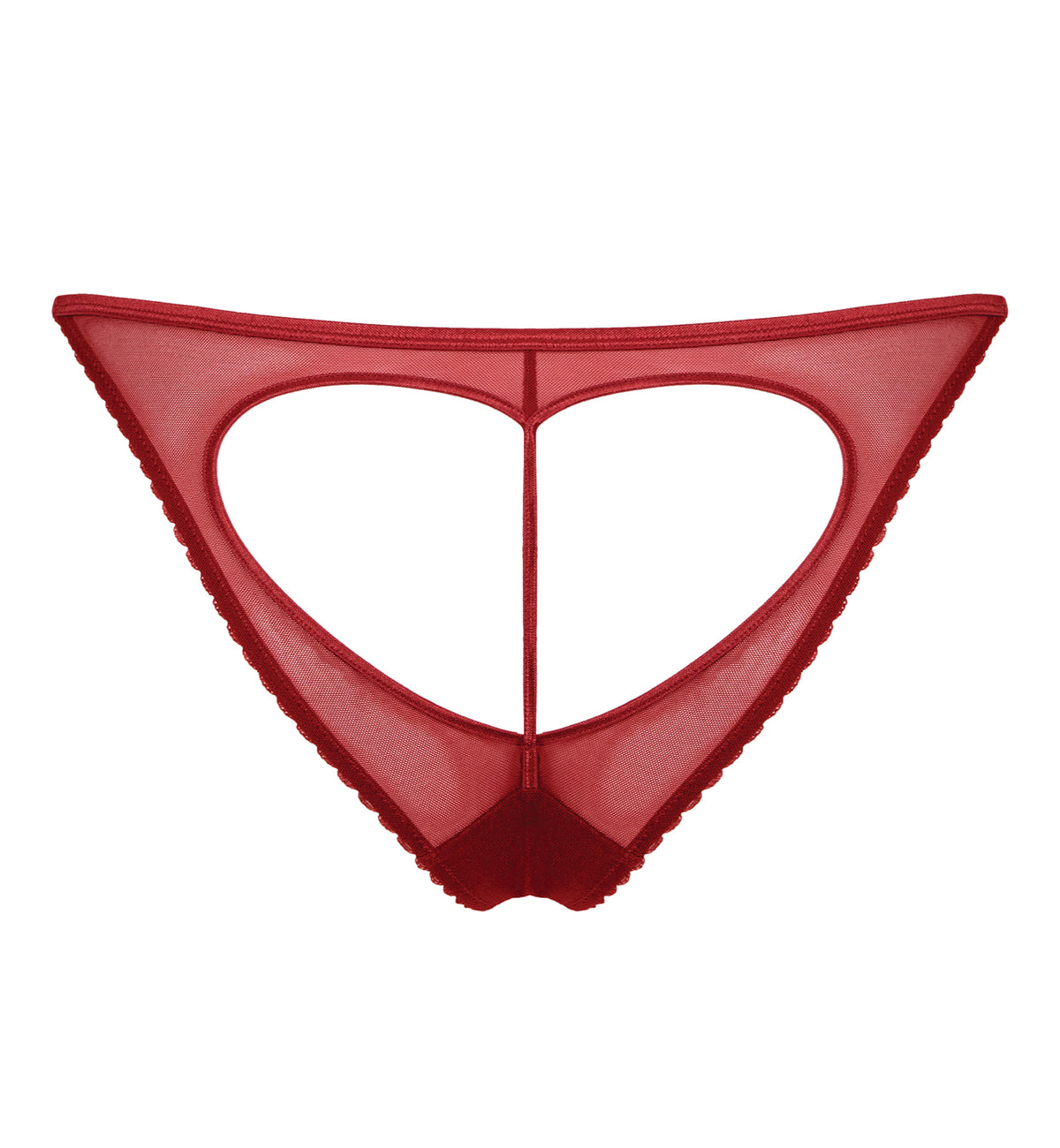 Scantilly by Curvy Kate Key to My Heart Bare Faced Brief (ST034210),Small,Rouge - Rouge,Small
