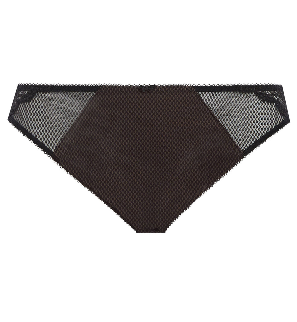 Elomi Charley Matching Stretch Lace Brazilian Brief (4385),Medium,Black - Black,Medium
