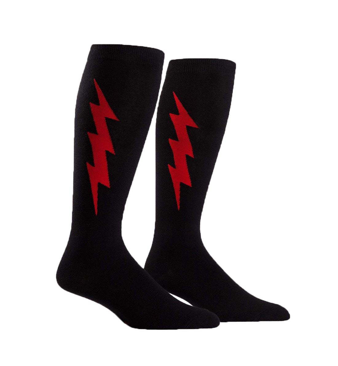 SOCK it to me Unisex Stretch-It Knee High Socks (s0020),Super Hero (Red &amp; Black) - Super Hero (Red &amp; Black),One Size