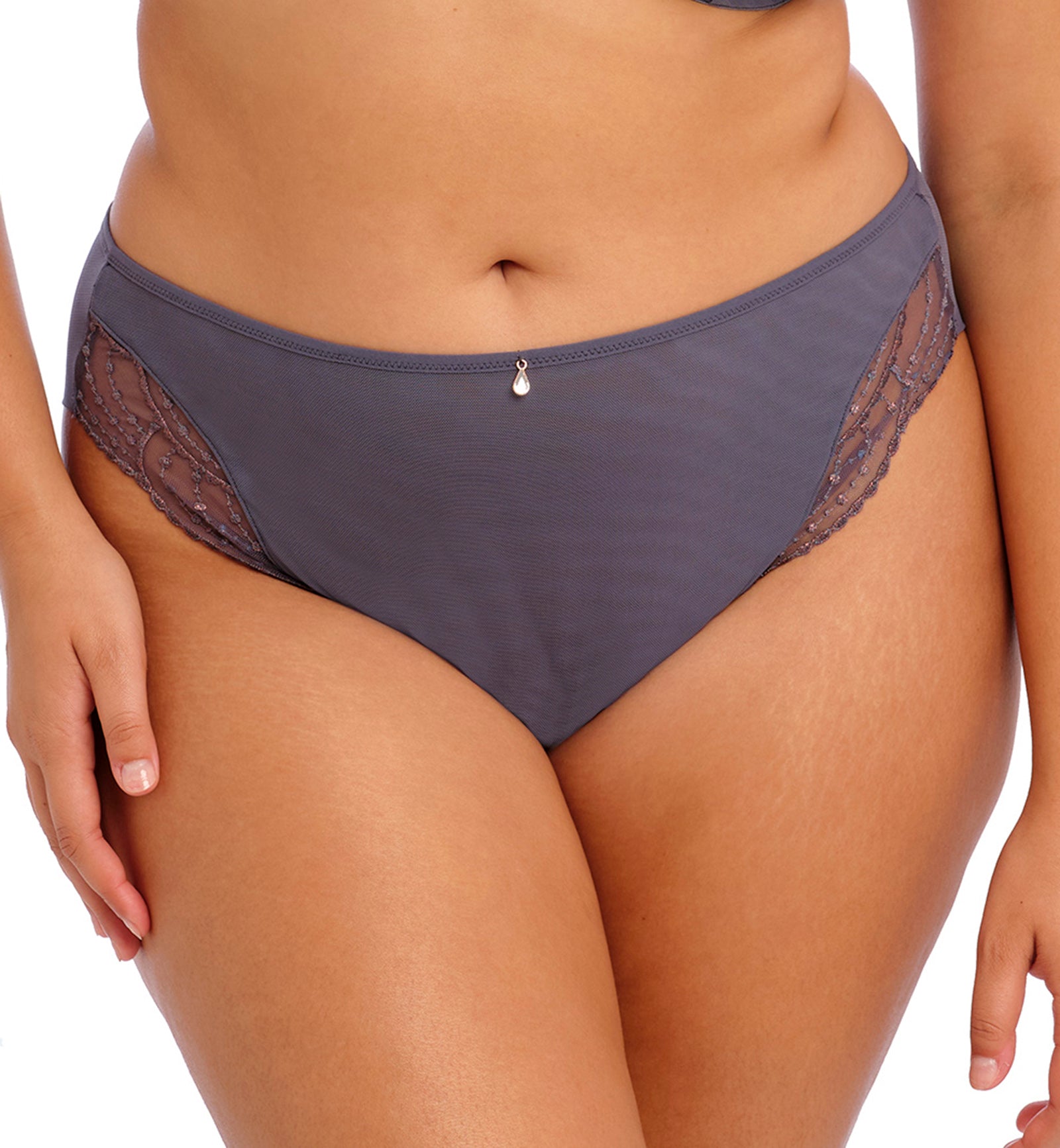 Elomi Priya Brazilian Panty (4557),Medium,Storm - Storm,Medium