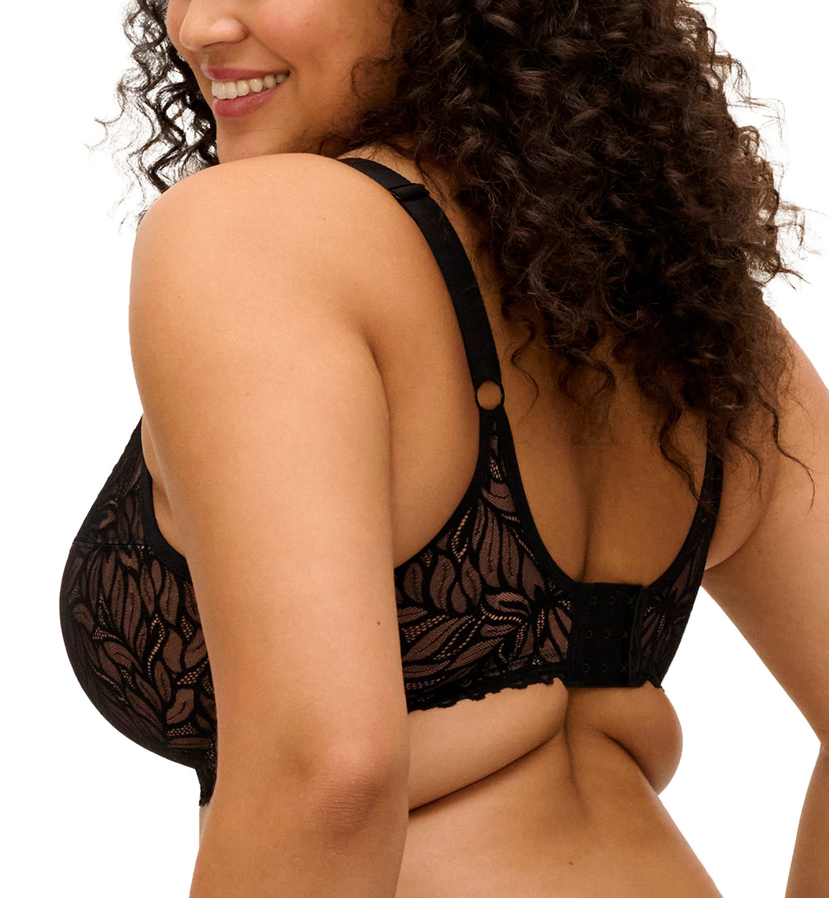 Elomi Carena Underwire Balconette Bra (303507),32GG,Black - Black,32GG
