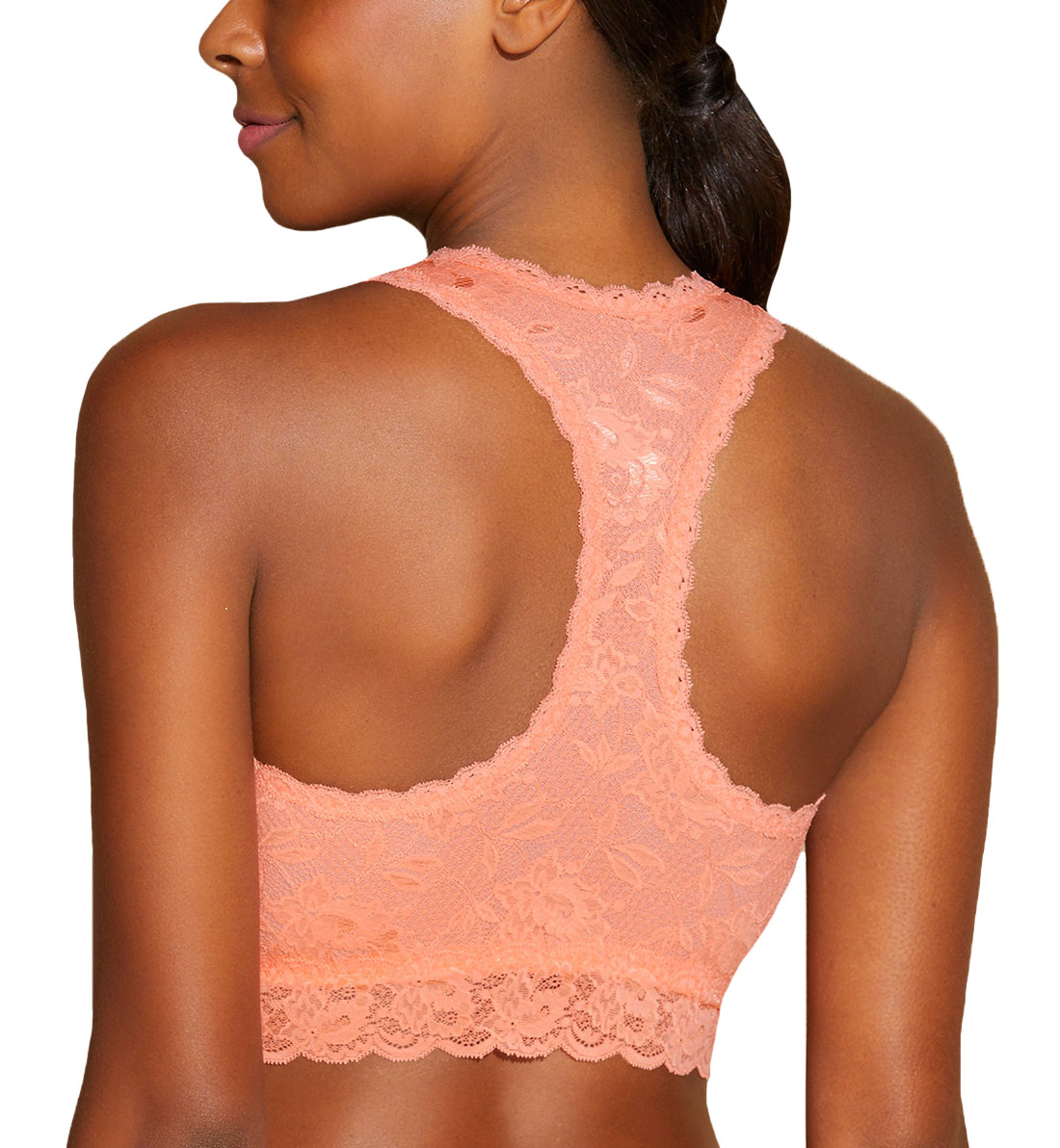 Cosabella Never Say Never CURVY Racie Racerback Bralette (NEVER1355),XS,Coral Breeze - Coral Breeze,XS