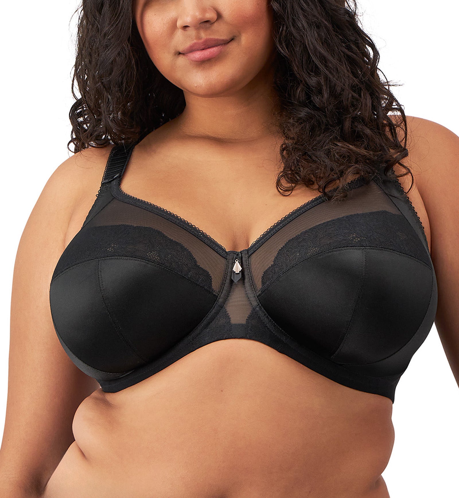 Elomi Cate Allure Full Cup Banded Underwire Bra (302405),34F,Black - Black,34F