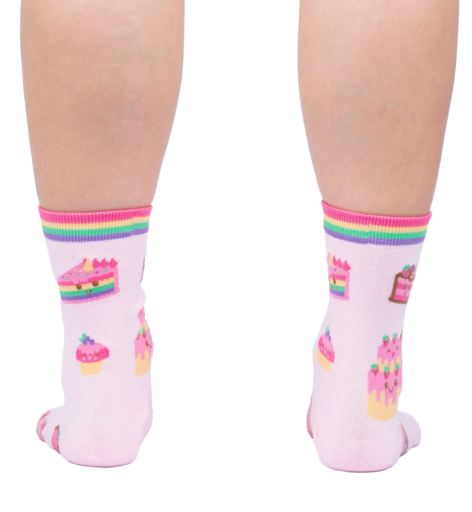 SOCK it to me Women's Crew Socks (W0443),Life Is Batter With Cake - Life Is Batter With Cake,One Size