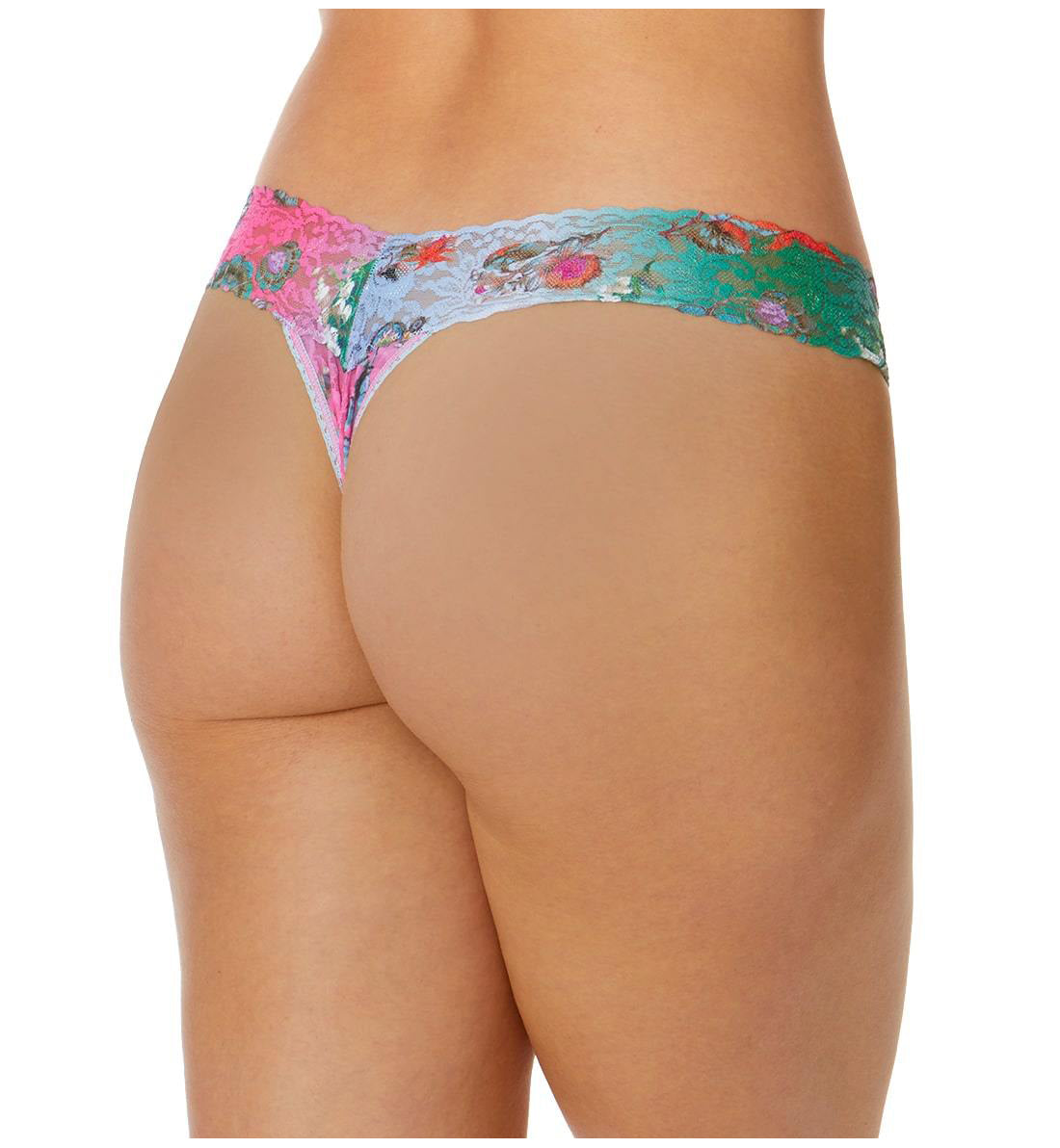 Hanky Panky Signature Lace Printed Low Rise Thong (PR4911P),Sweet Dreams - Sweet Dreams,One Size
