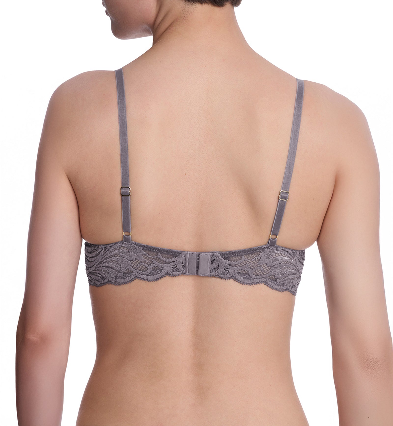 Natori Feathers Contour Plunge Underwire Bra (730023),30D,Nickel - Nickel,30D