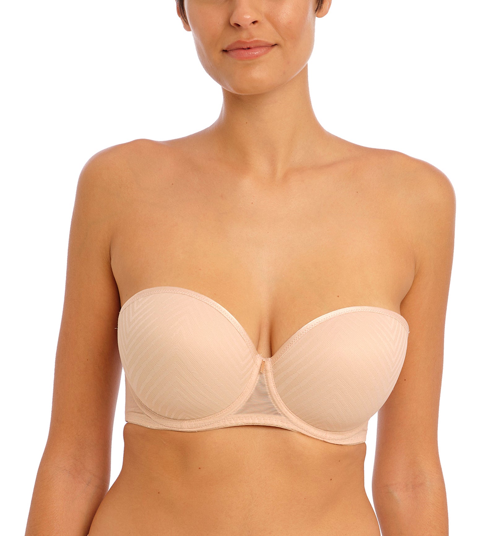 Freya Tailored Strapless Molded Underwire Bra (401109),28D,Natural Beige - Natural Beige,28D