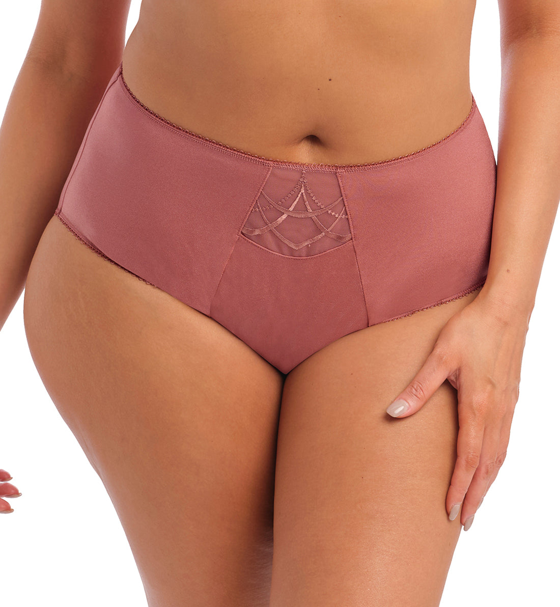 Elomi Cate Full Panty Brief (4036),Medium,Rosewood - Rosewood,Medium