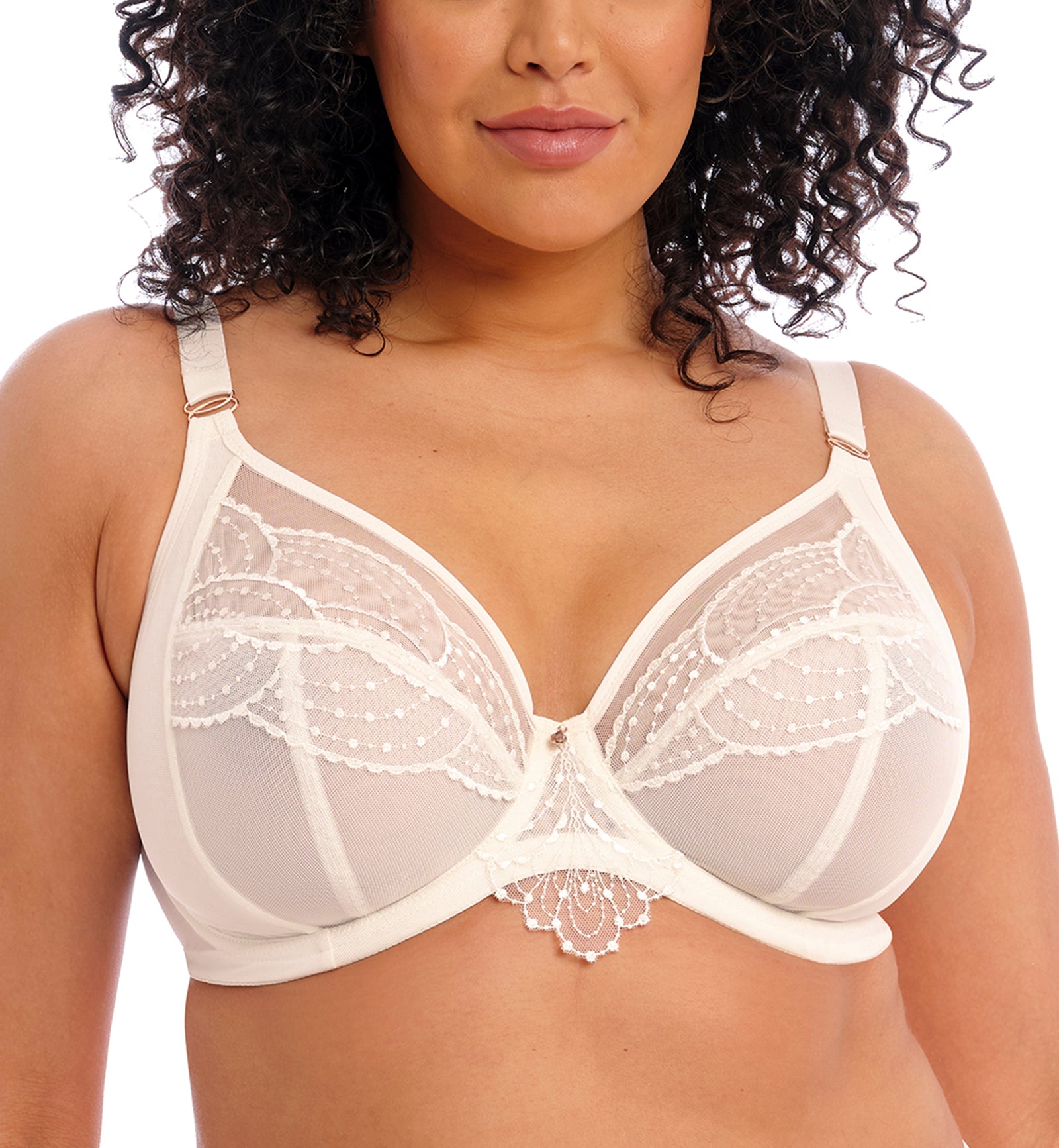 Elomi Priya Plunge Underwire Bra (4550),32GG,Vanilla - Vanilla,32GG