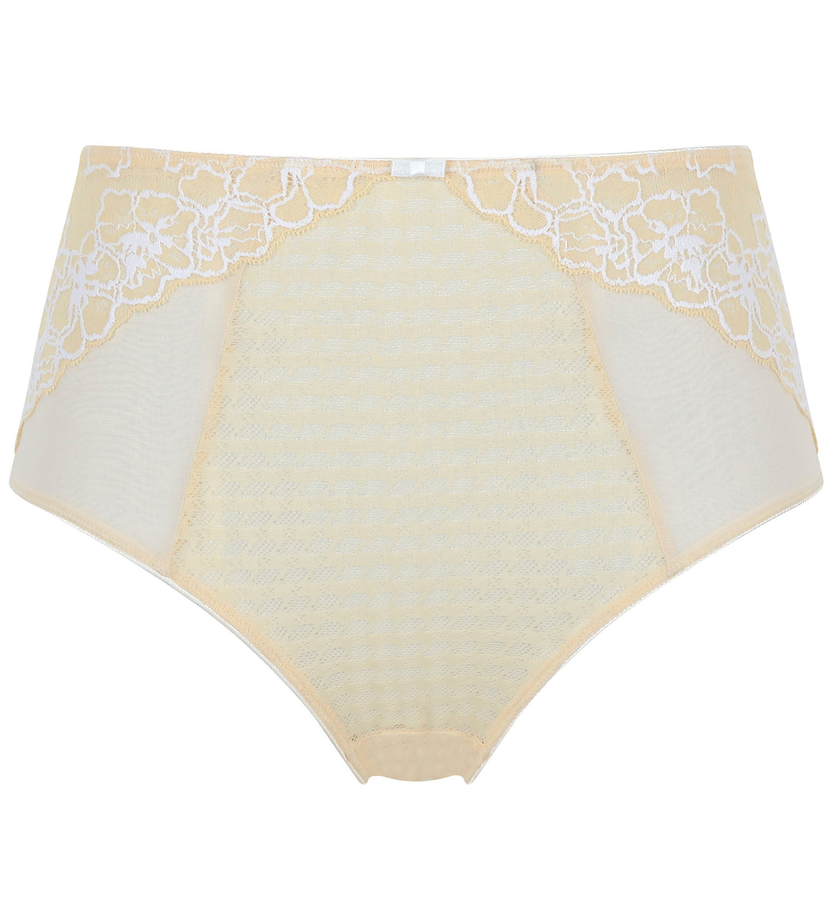 Panache Envy Deep Brief (7283),XS,Lemon/White - Lemon/White,XS