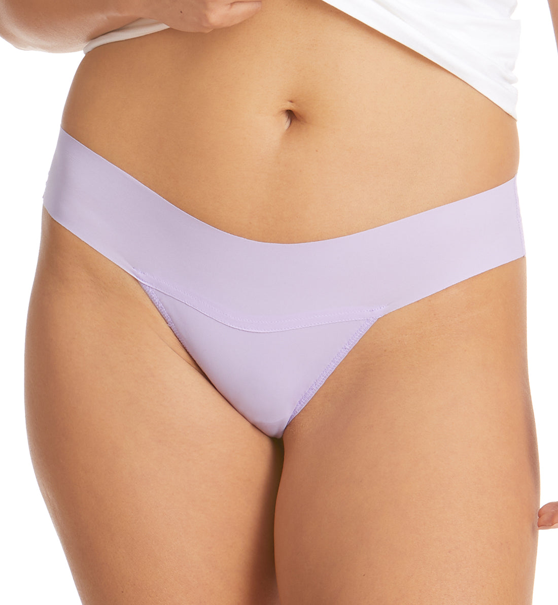 Hanky Panky BreatheSoft Natural Rise Thong (6J1661B),Small,Wisteria - Wisteria,Small