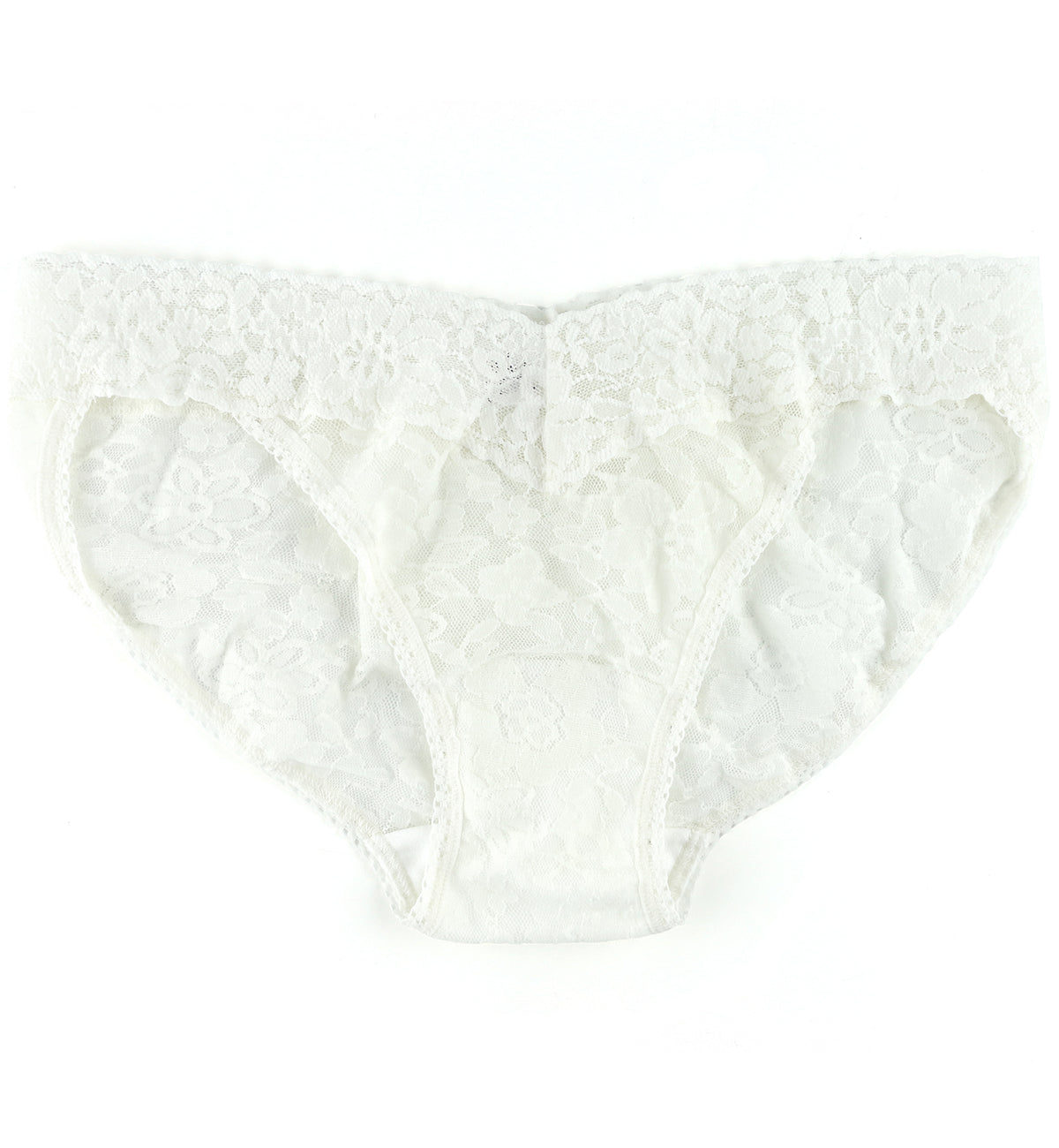 Hanky Panky Daily Lace V-kini (772371P),XS,Marshmallow - Marshmallow,XS