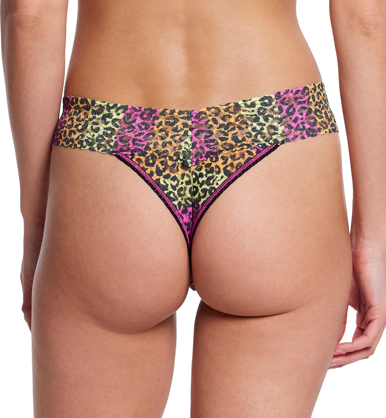 Hanky Panky Signature Lace Printed Original Rise Thong (PR4811P),It's Electric - It's Electric,One Size