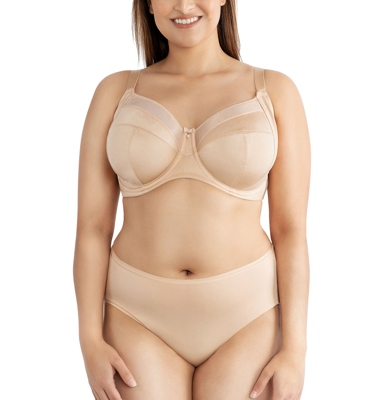 Parfait Adele Unlined Plunge Underwire Bra (P61321),30E,Bare - Bare,30E