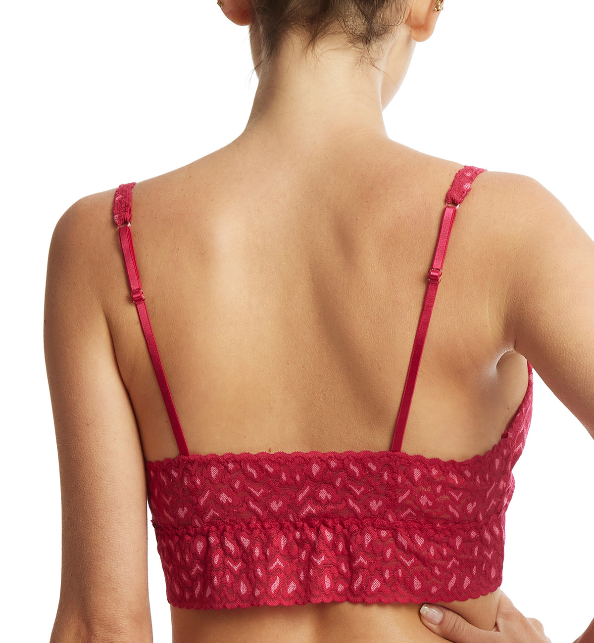 Hanky Panky Cross-Dyed Retro Bralette (7J7271),XS,Berry Sangria/Pink - Berry Sangria/Pink,XS