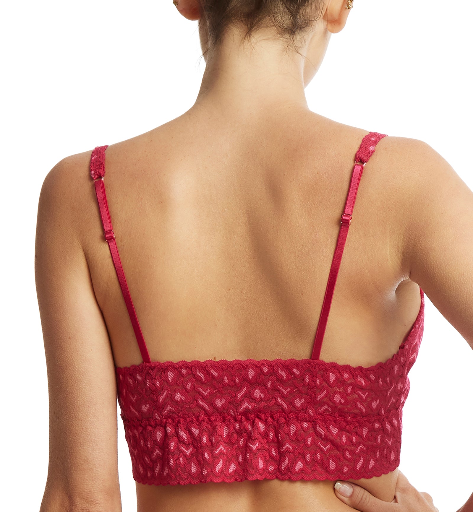 Hanky Panky Cross-Dyed Retro Bralette (7J7271),XS,Berry Sangria/Pink - Berry Sangria/Pink,XS