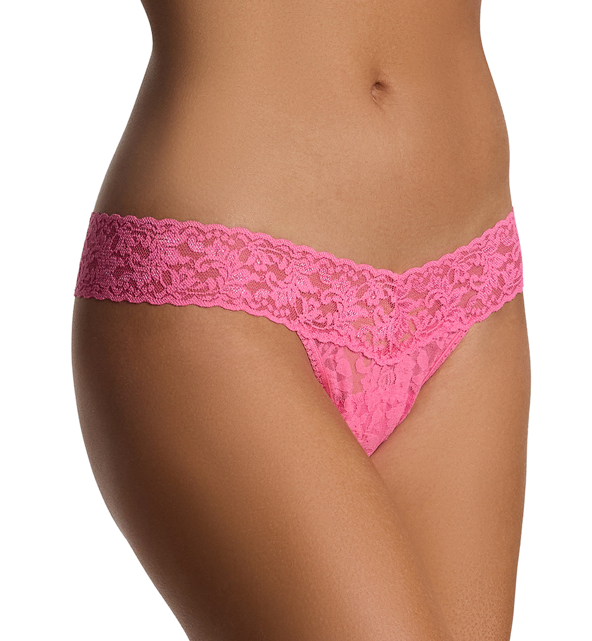 Hanky Panky Signature Lace Low Rise Thong (4911P),Amused - Amused,One Size