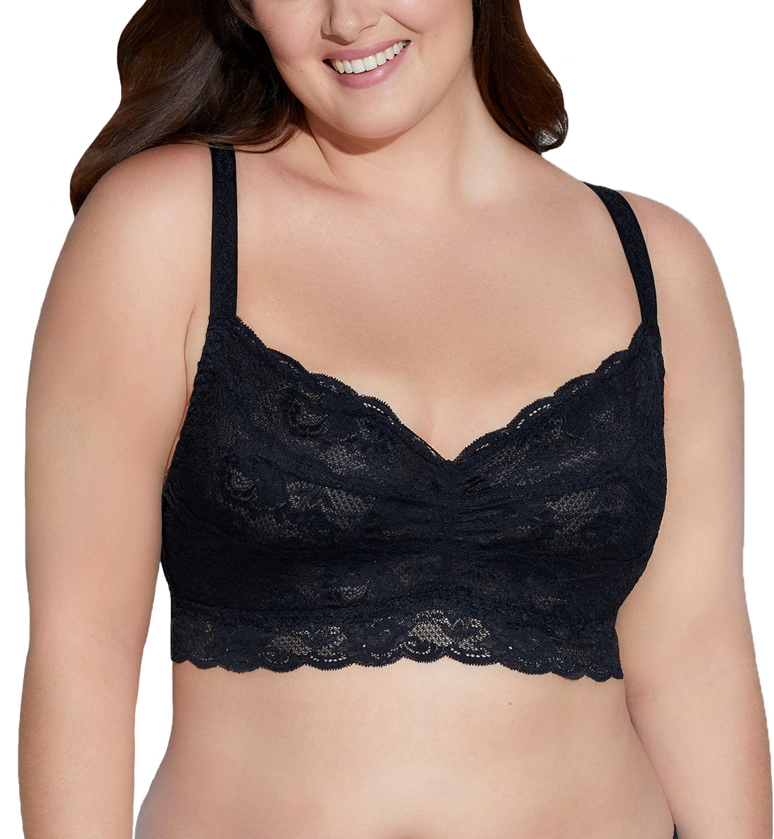 Cosabella Never Say Never Sweetie Plus Soft Bra (NEVER1301P),2X,Black - Black,2X