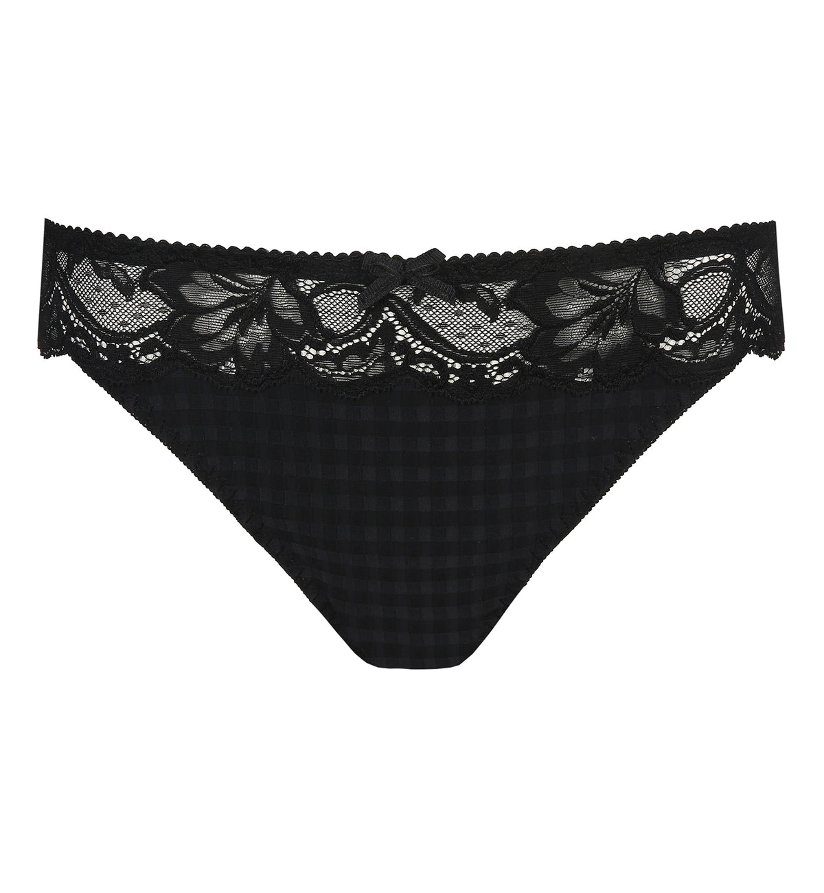 PrimaDonna Madison Matching Thong (0662125),Small,Black - Black,Small
