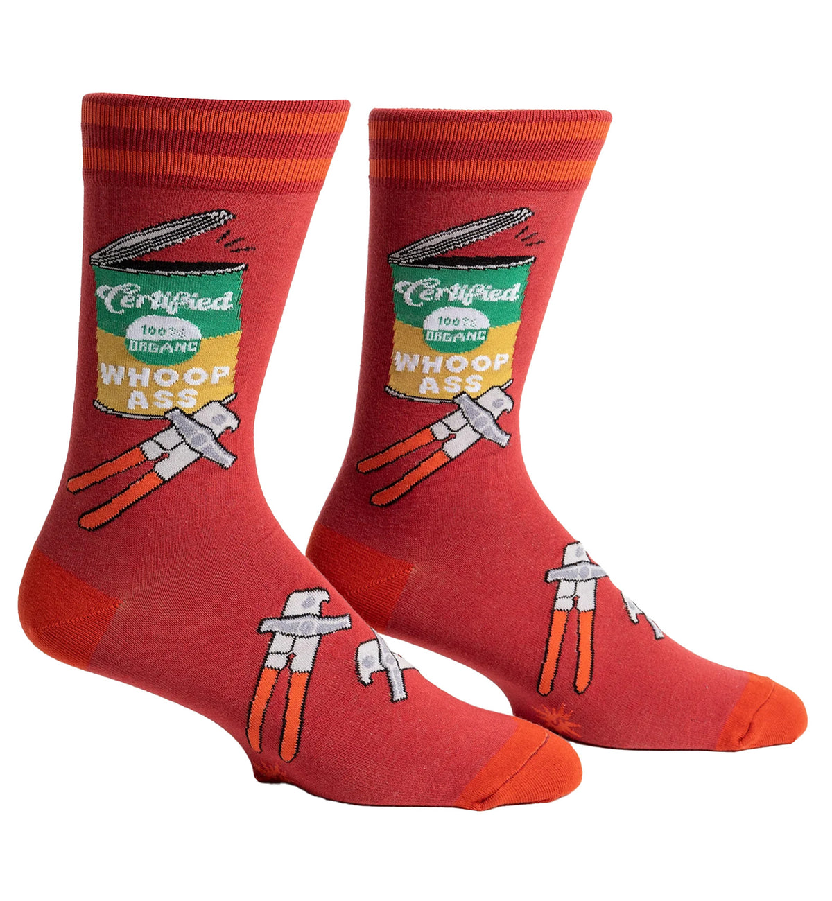 SOCK it to me Men's Crew Socks (MEF0627),Opening Up A Can - Opening Up A Can,One Size