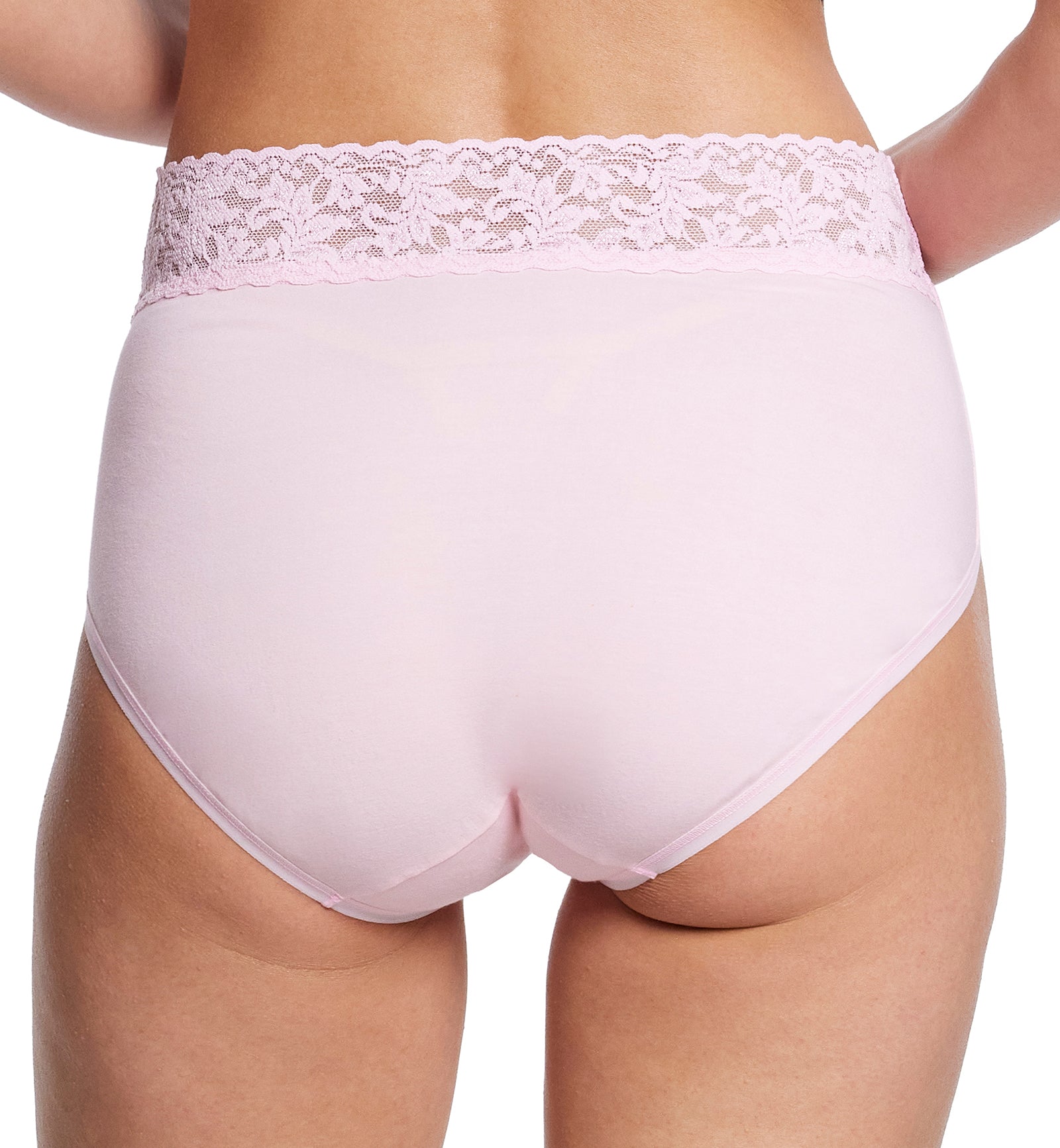 Hanky Panky Cotton French Brief with Lace (892461),Small,Bliss - Bliss,Small