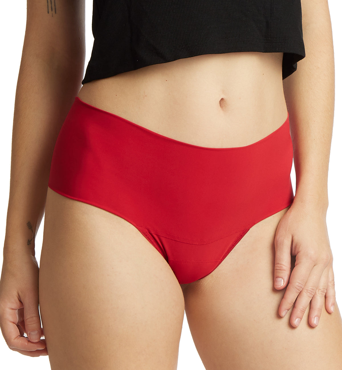 Hanky Panky BreatheSoft Hi-Rise Thong 3 PACK (6J1921B3PK),Small,Black/Bliss Pink/Cherryade - Black/Bliss Pink/Cherryade,Small